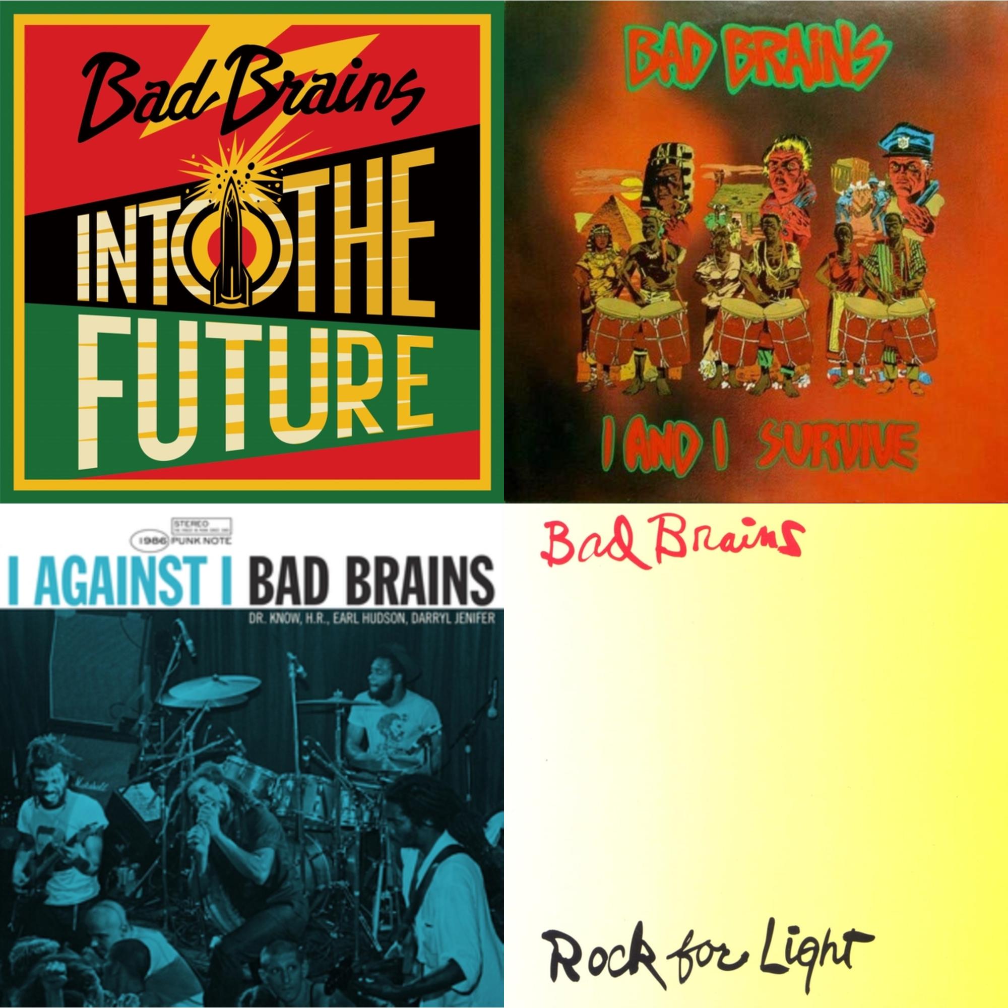 Bad Brains - Into The Future (Green, Yellow, Red Splatter LP Vinyl) & I & I Survive & I Against I - Punk Note & Rock For Light (Burnt Orange LP Vinyl)