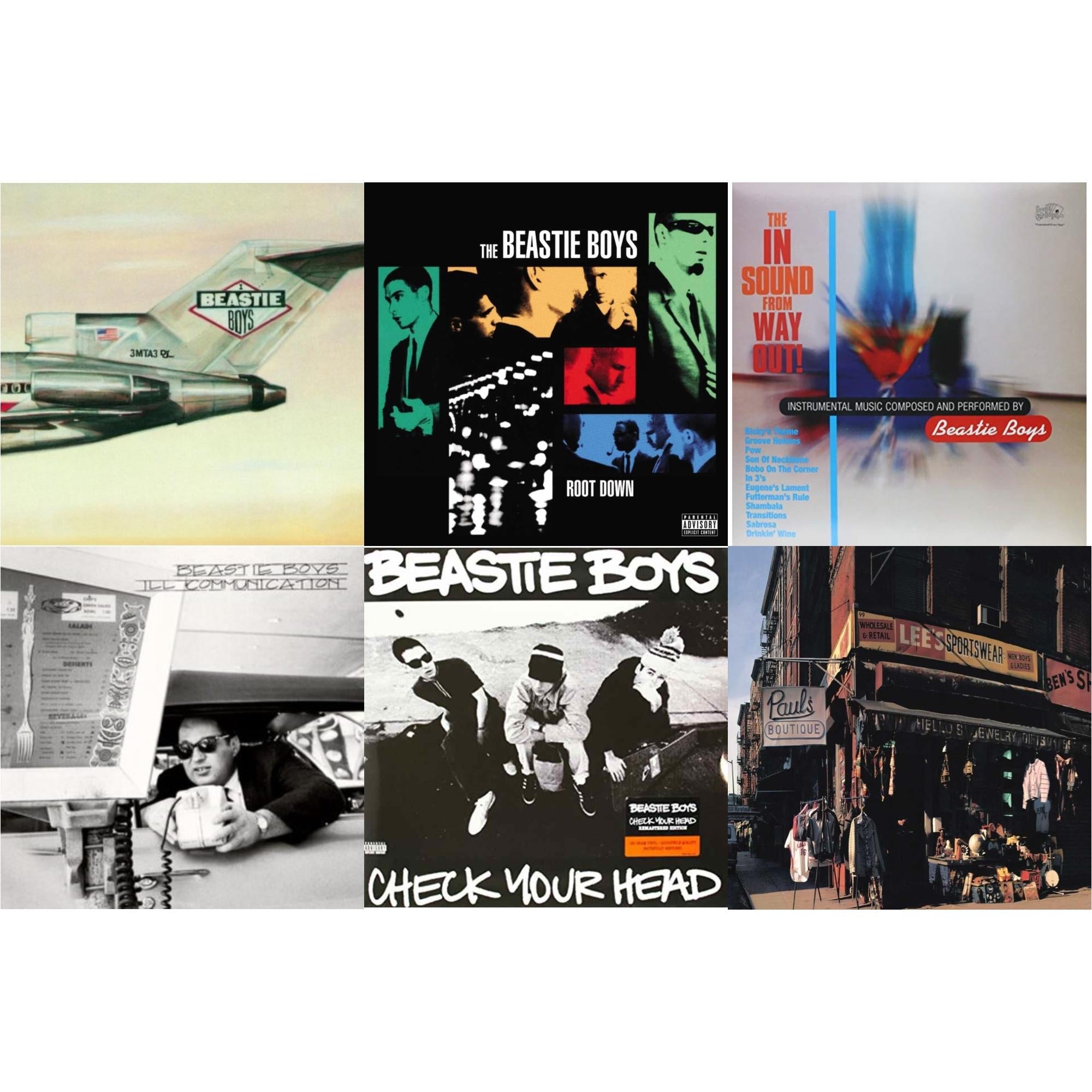 Check Your Head & Ill Communication (30Th Anniversary Deluxe Edition) (3LP) & Licensed To Ill (30Th Anniversary Edition) & In Sound From Way Out (180G) & Root Down Ep & Paul's Boutique (2LP)