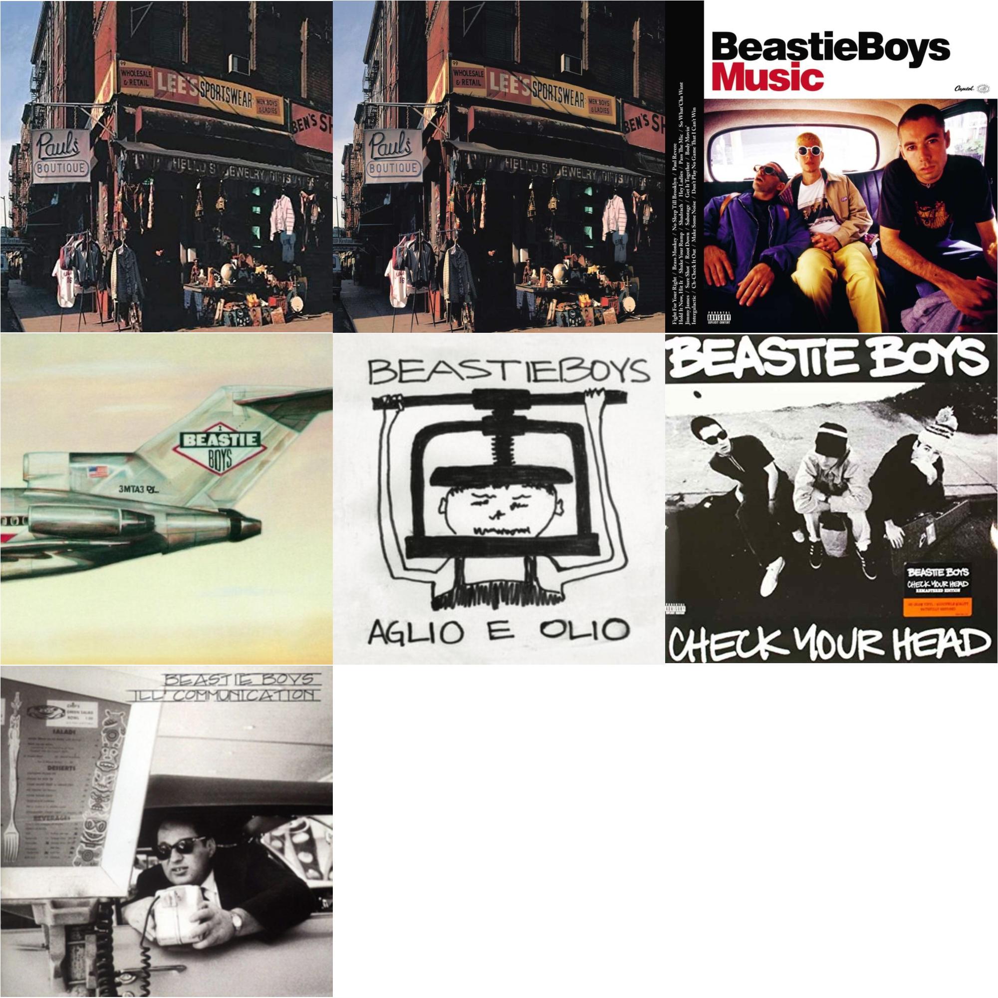 Paul's Boutique (20Th Anniversary) & Check Your Head & Ill Communication & Aglio E Olio & Beastie Boys Music (2LP) & Licensed To Ill (30Th Anniversary Edition) & Paul's Boutique (2LP)