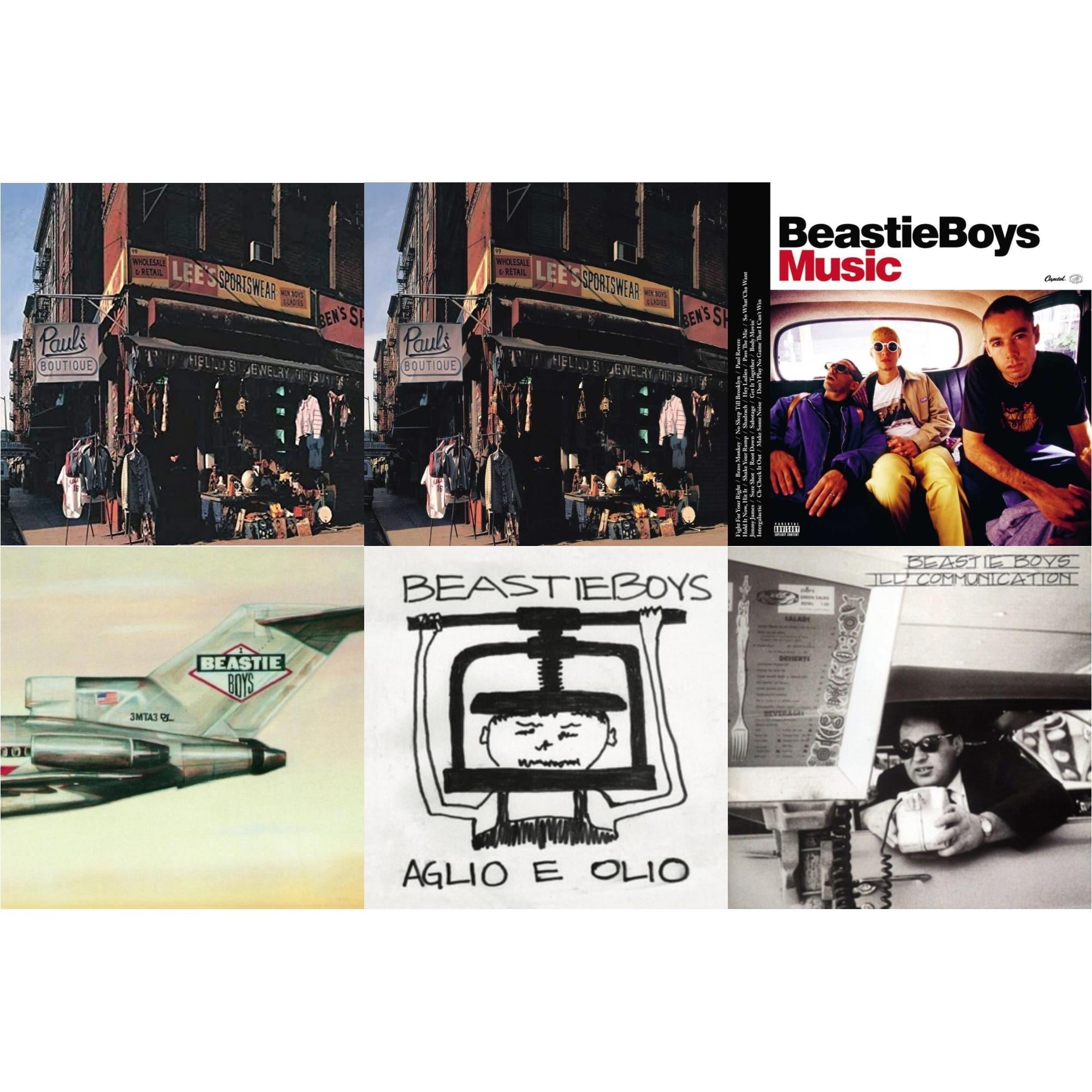 Paul's Boutique (20Th Anniversary) & Ill Communication & Aglio E Olio & Beastie Boys Music (2LP) & Licensed To Ill (30Th Anniversary Edition) & Paul's Boutique (2LP)
