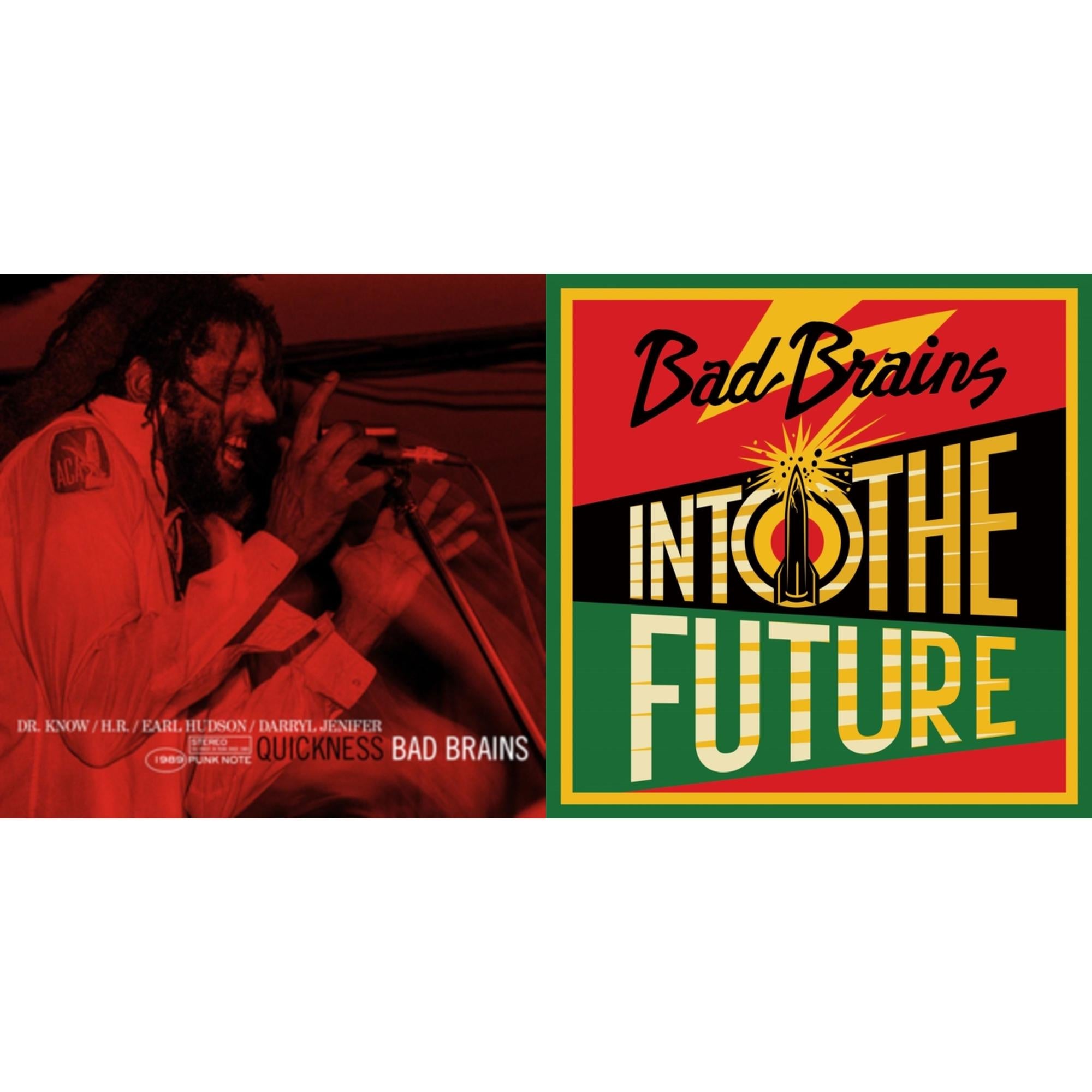 Bad Brains - Into The Future (Green, Yellow, Red Splatter LP Vinyl) & Quickness (Punk Note)