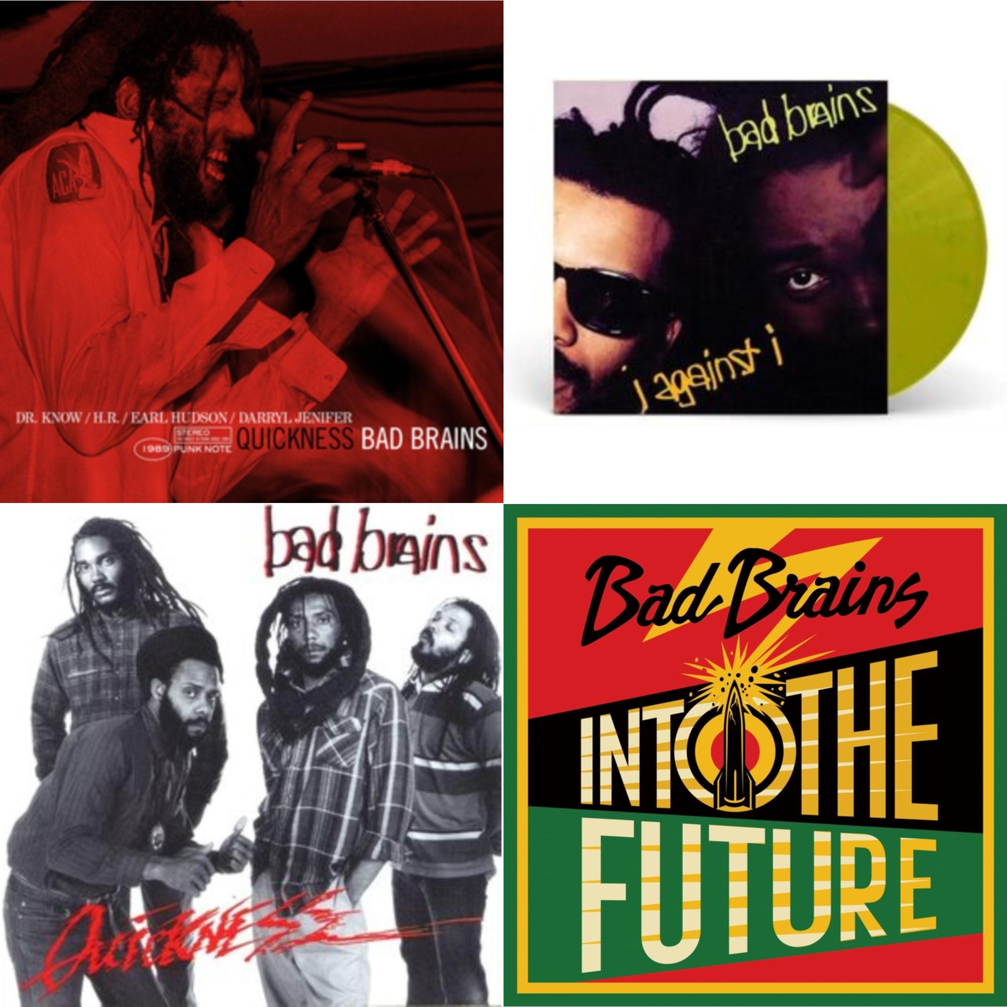 Bad Brains - Into The Future (Green, Yellow, Red Splatter LP Vinyl) & Quickness & Quickness (Punk Note) & I Against I (Plutonium LP Vinyl)