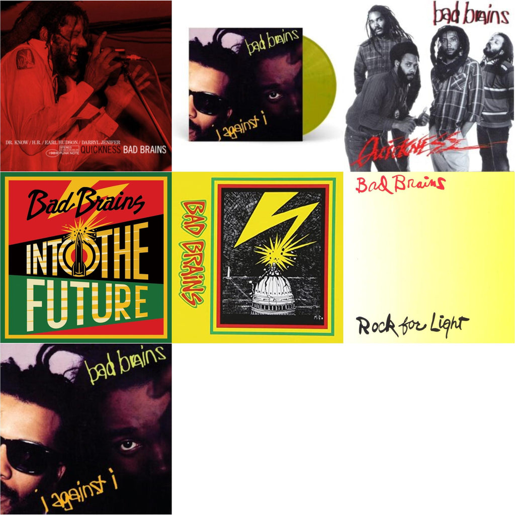 Bad Brains - Into The Future (Green, Yellow, Red Splatter LP Vinyl) & Bad Brains & Quickness & Quickness (Punk Note) & I Against I & I Against I (Plutonium LP Vinyl) & Rock For Light (Burnt Orange LP Vinyl)