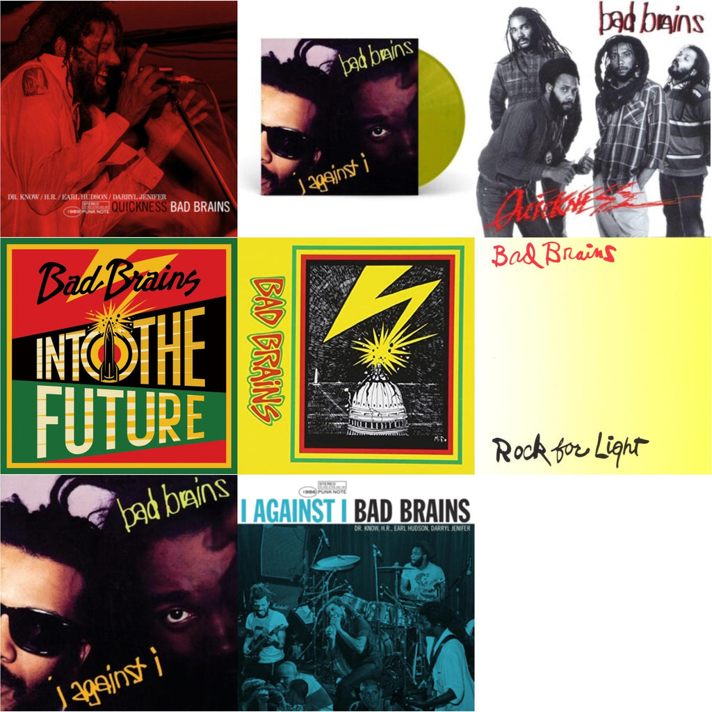 Bad Brains - Into The Future (Green, Yellow, Red Splatter LP Vinyl) & Bad Brains & Quickness & Quickness (Punk Note) & I Against I & I Against I (Plutonium LP Vinyl) & I Against I - Punk Note & Rock For Light (Burnt Orange LP Vinyl)