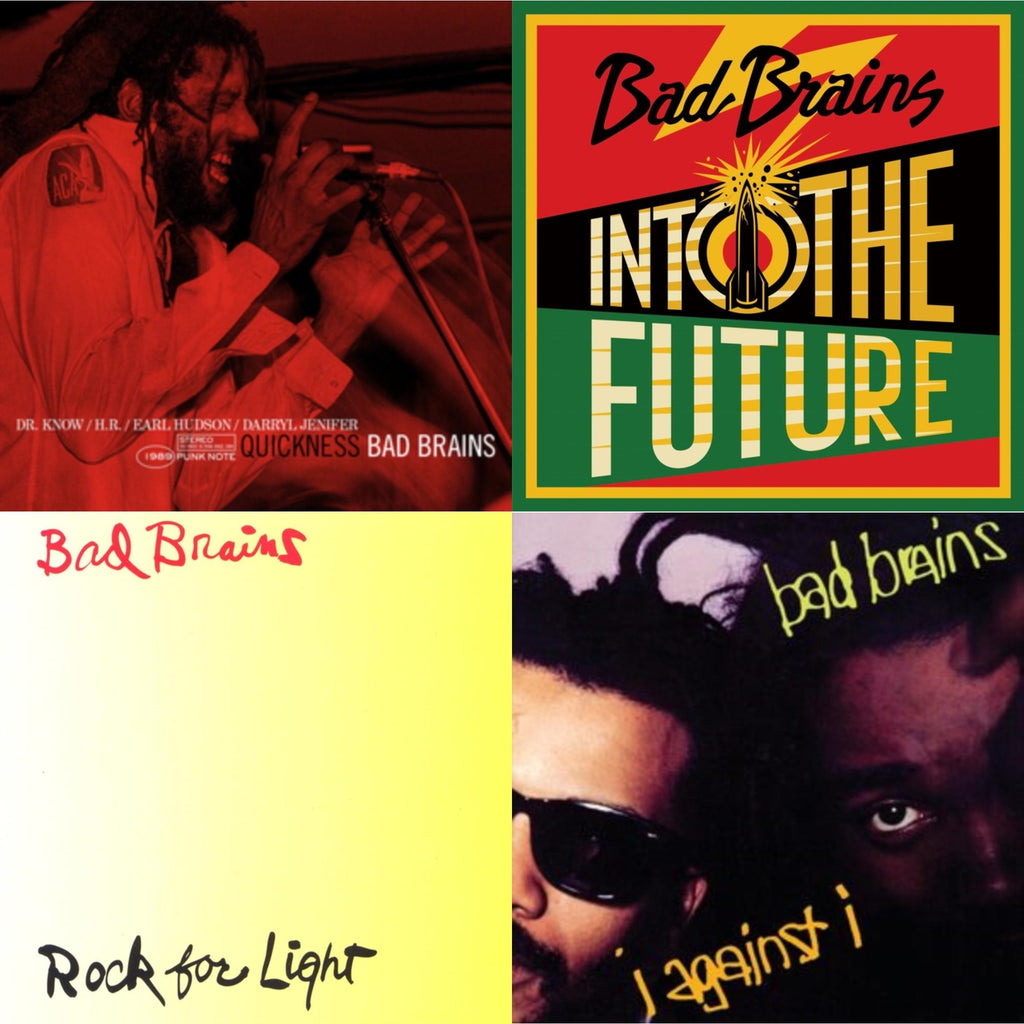 Bad Brains - Into The Future (Green, Yellow, Red Splatter LP Vinyl) & Quickness (Punk Note) & I Against I & Rock For Light (Burnt Orange LP Vinyl)