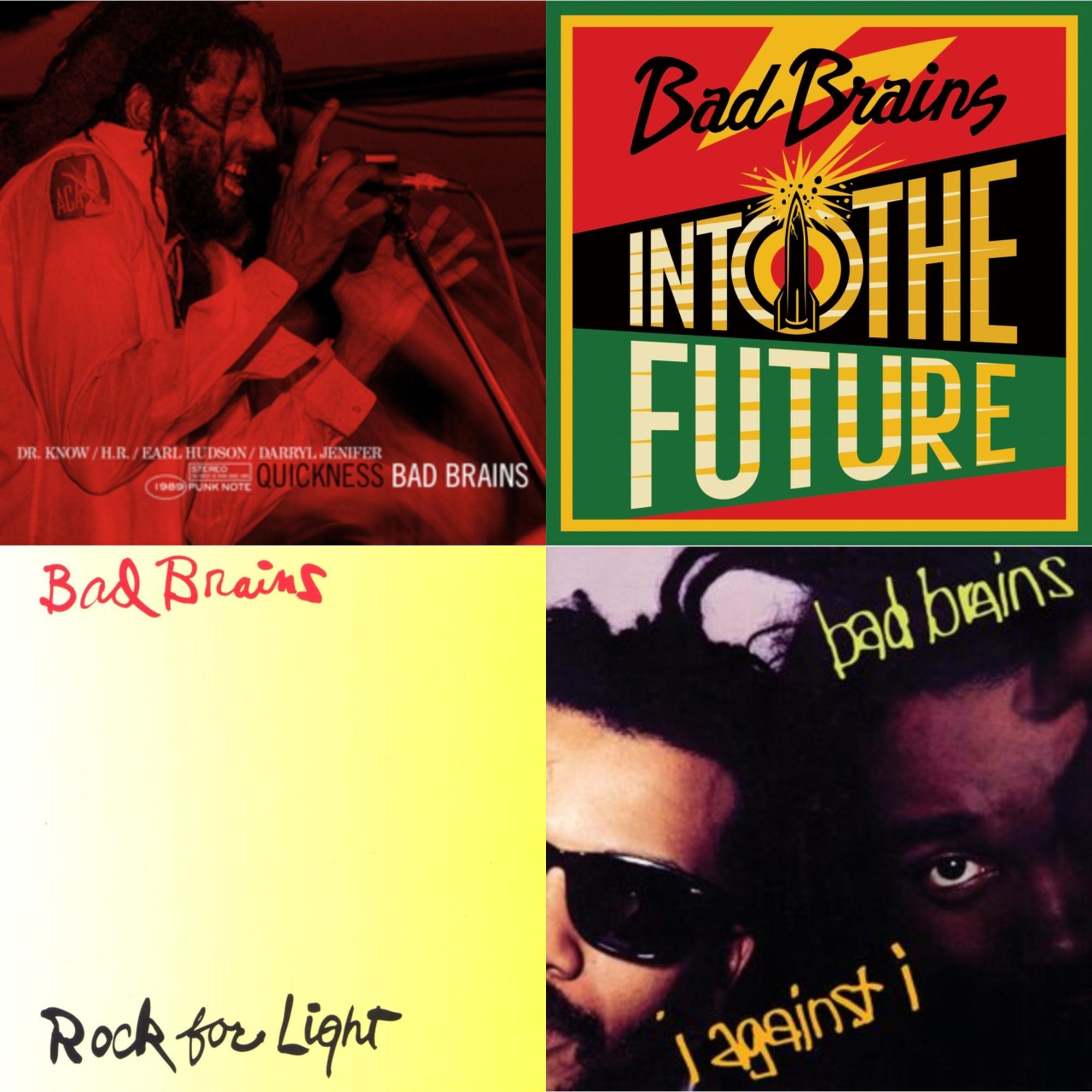 Bad Brains - Into The Future (Green, Yellow, Red Splatter LP Vinyl) & Quickness (Punk Note) & I Against I & Rock For Light (Burnt Orange LP Vinyl)
