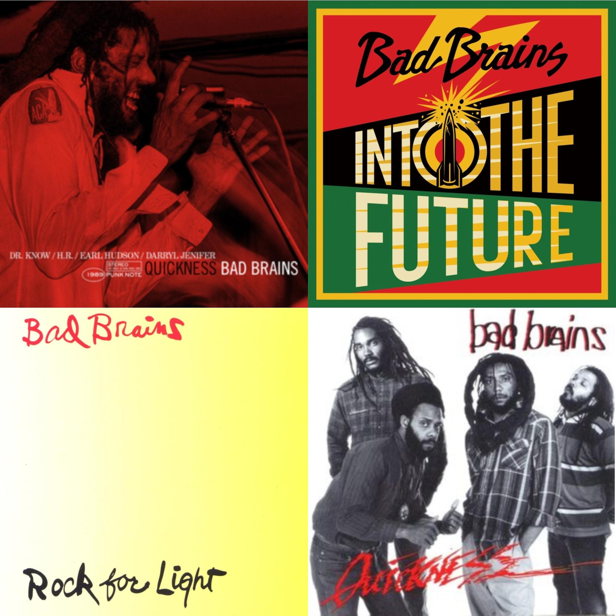 Bad Brains - Into The Future (Green, Yellow, Red Splatter LP Vinyl) & Quickness & Quickness (Punk Note) & Rock For Light (Burnt Orange LP Vinyl)