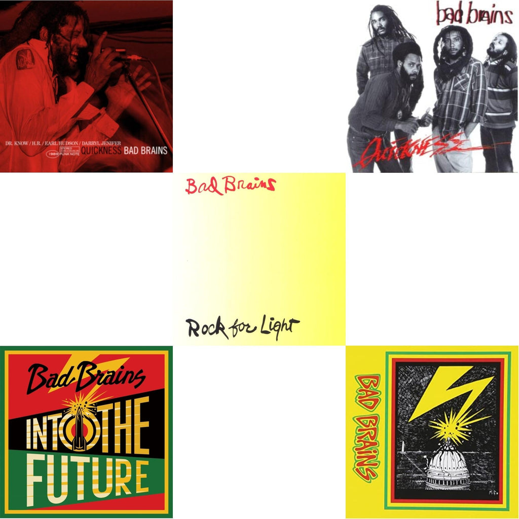 Bad Brains - Into The Future (Green, Yellow, Red Splatter LP Vinyl) & Bad Brains & Quickness & Quickness (Punk Note) & Rock For Light (Burnt Orange LP Vinyl)