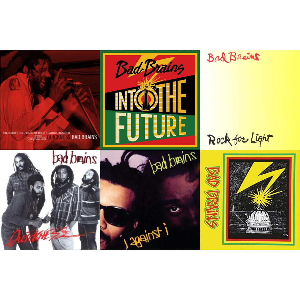Bad Brains - Into The Future (Green, Yellow, Red Splatter LP Vinyl) & Bad Brains & Quickness & Quickness (Punk Note) & I Against I & Rock For Light (Burnt Orange LP Vinyl)