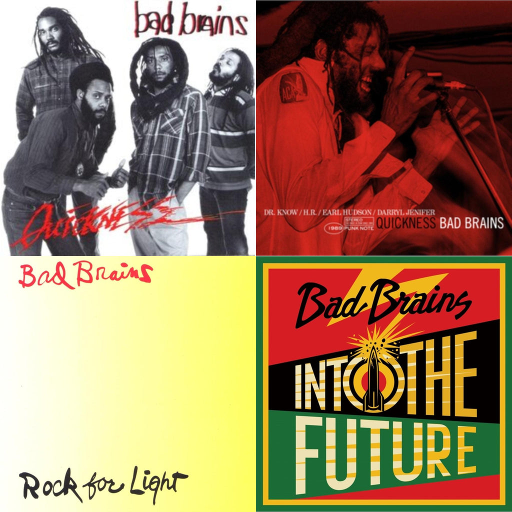 Bad Brains - Quickness & Quickness (Punk Note) & Rock For Light (Burnt Orange LP Vinyl) & Into The Future (Green, Yellow, Red Splatter LP Vinyl)