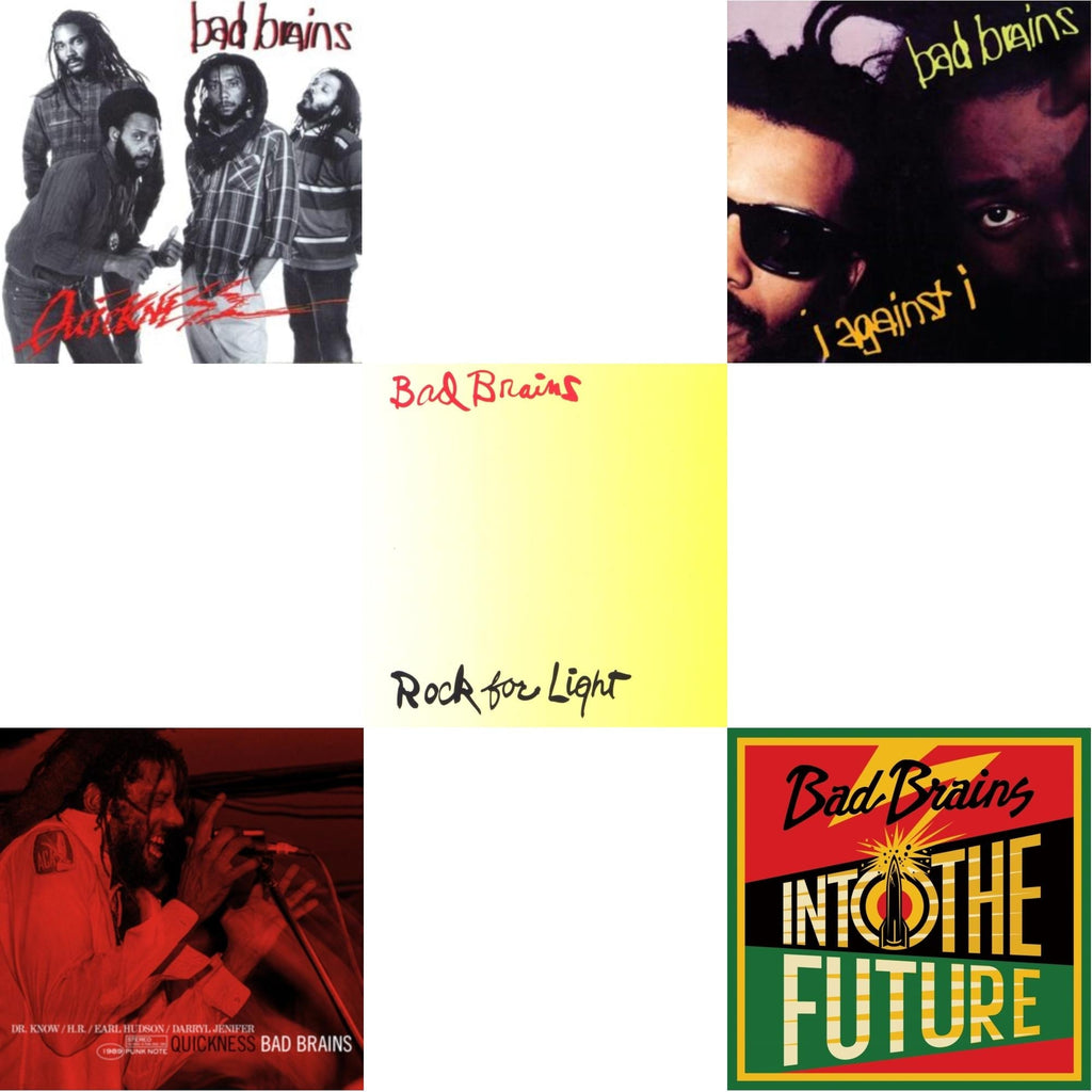 Bad Brains - Quickness & Quickness (Punk Note) & Rock For Light (Burnt Orange LP Vinyl) & I Against I & Into The Future (Green, Yellow, Red Splatter LP Vinyl)