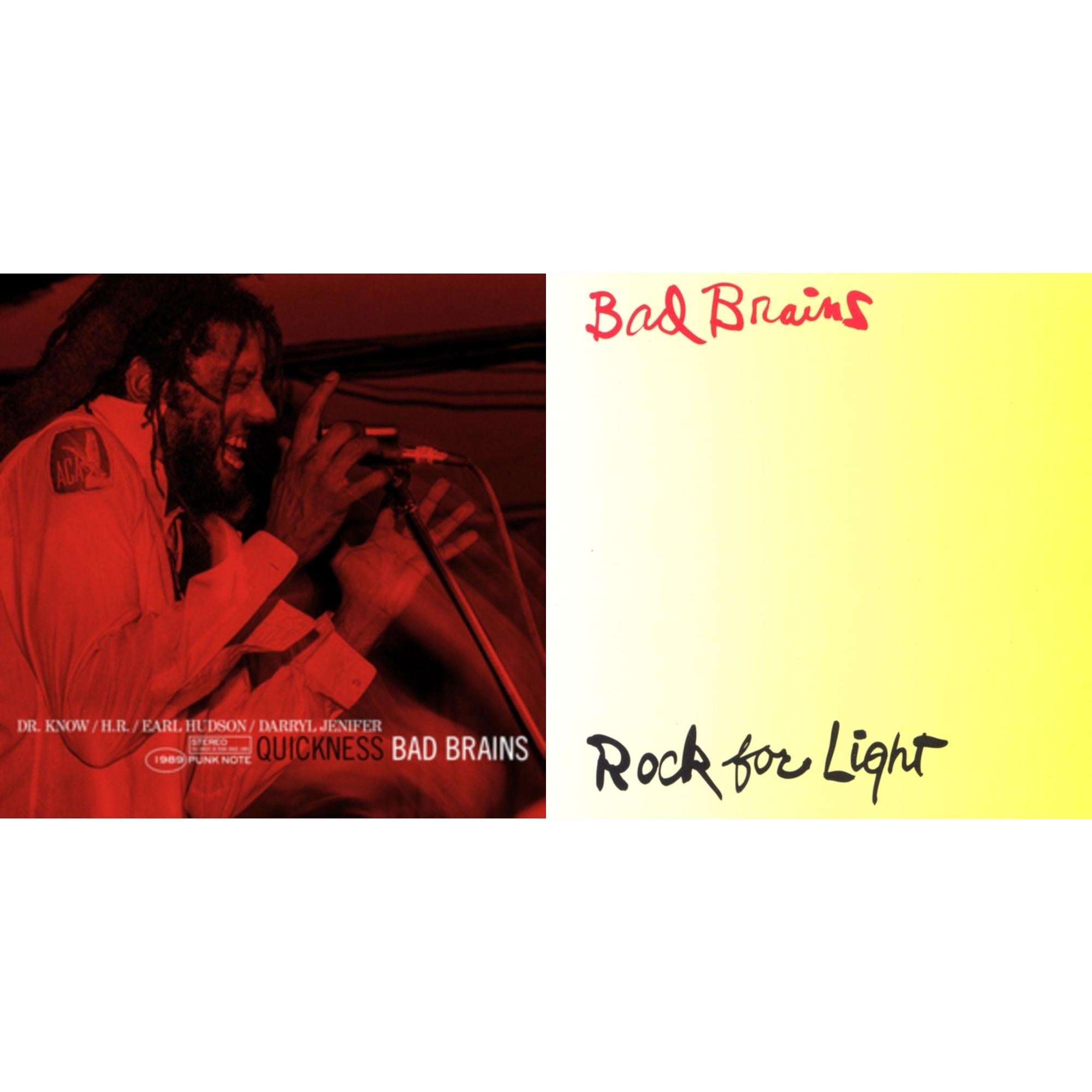 Bad Brains - Quickness (Punk Note) & Rock For Light (Burnt Orange LP Vinyl)