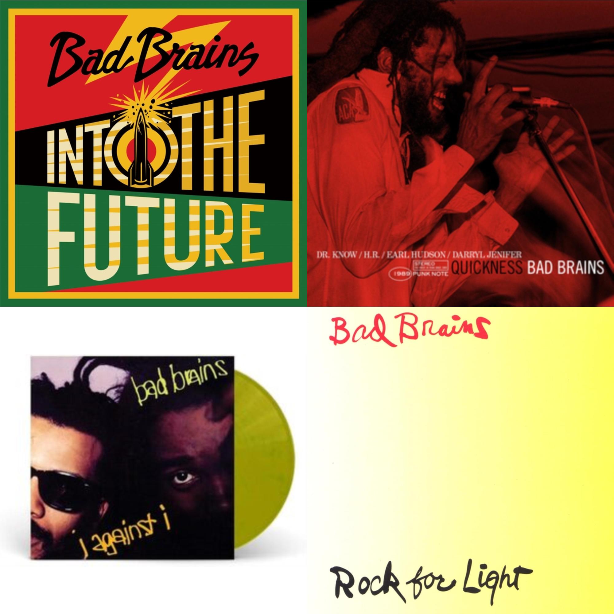 Bad Brains - Into The Future (Green, Yellow, Red Splatter LP Vinyl) & Quickness (Punk Note) & I Against I (Plutonium LP Vinyl) & Rock For Light (Burnt Orange LP Vinyl)