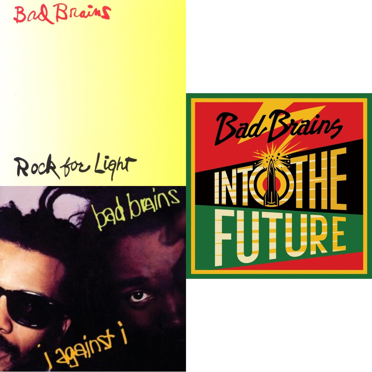 Bad Brains - Into The Future (Green, Yellow, Red Splatter LP Vinyl) & I Against I & Rock For Light (Burnt Orange LP Vinyl)