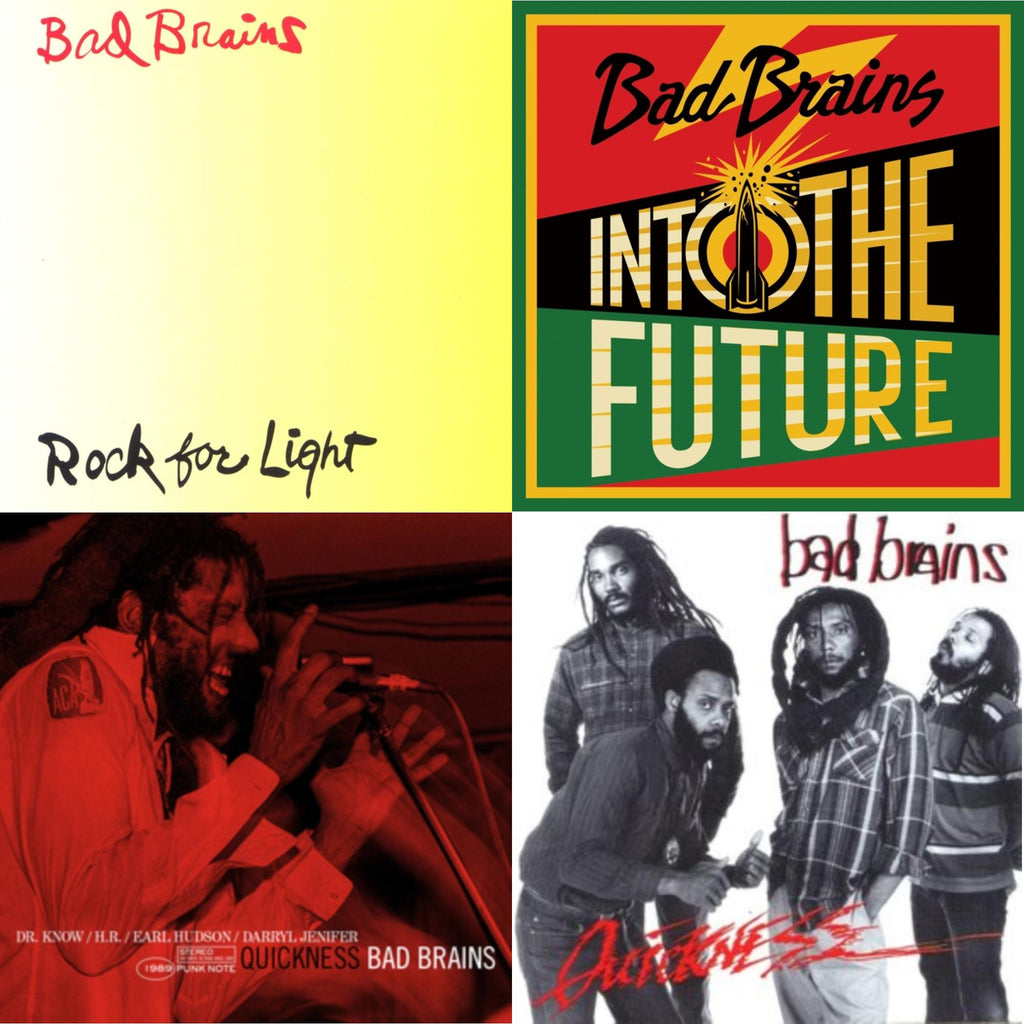 Bad Brains - Into The Future (Green, Yellow, Red Splatter LP Vinyl) & Quickness & Quickness (Punk Note) & Rock For Light (Burnt Orange LP Vinyl)