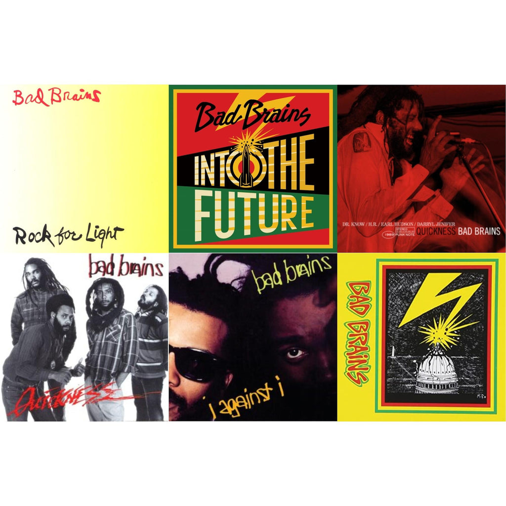 Bad Brains - Into The Future (Green, Yellow, Red Splatter LP Vinyl) & Bad Brains & Quickness & Quickness (Punk Note) & I Against I & Rock For Light (Burnt Orange LP Vinyl)