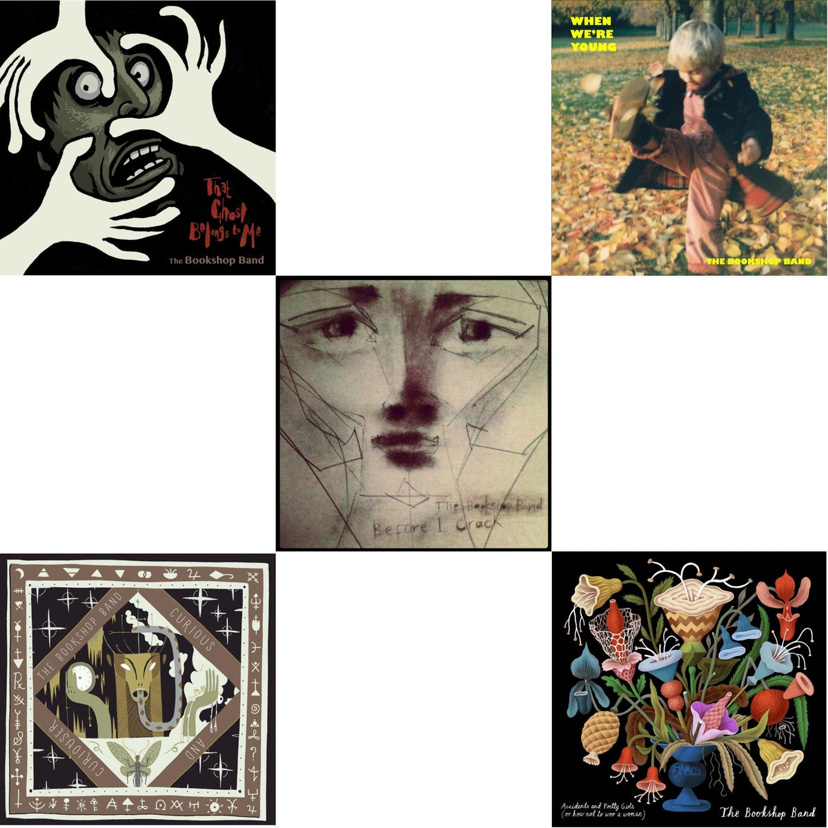 Bookshop Band - That Ghost Belongs To Me & Curious & Curiouser & Before I Crack & When We’Re Young & Accidents & Pretty Girls - CD Bundle