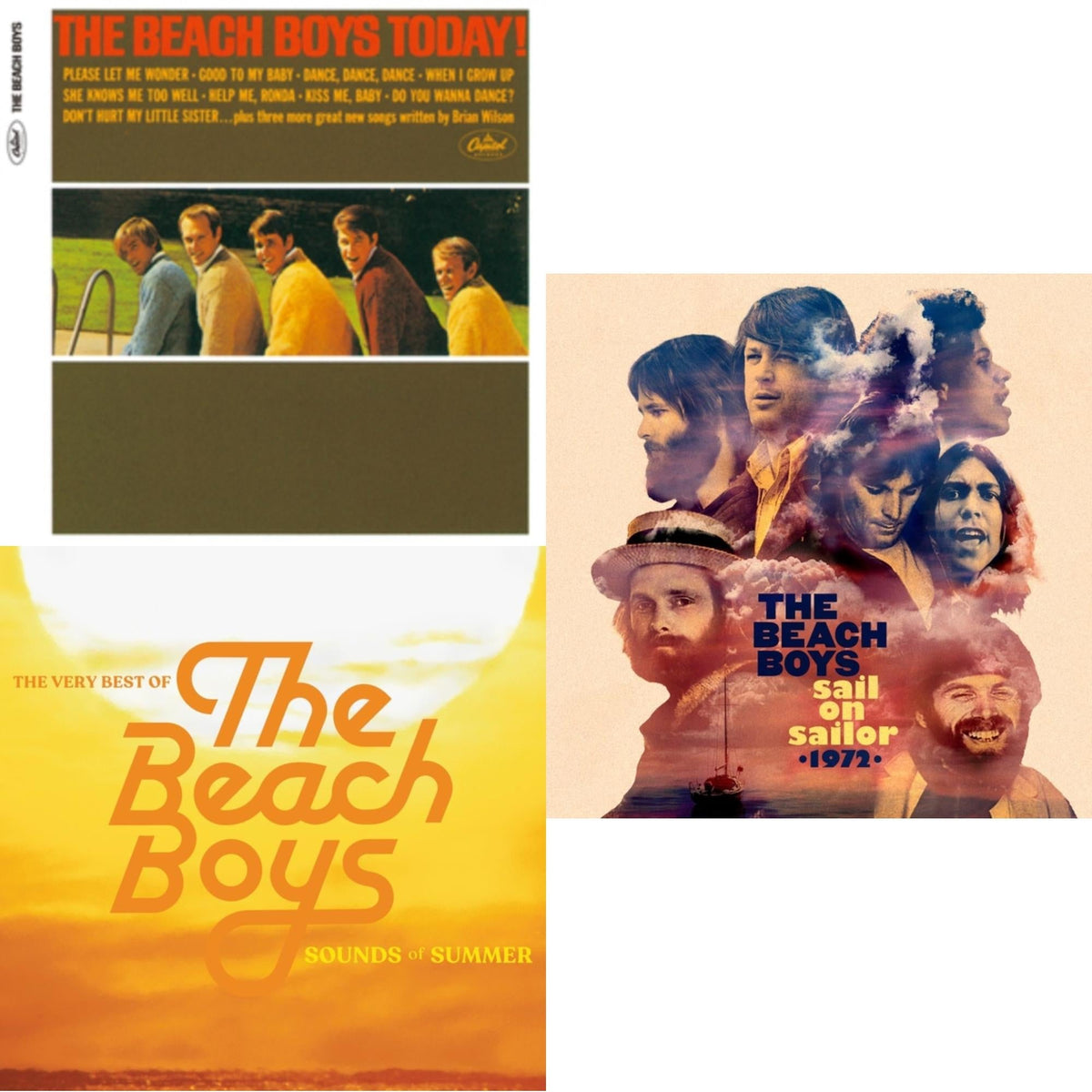 Beach Boys - Today (Stereo & Mono) & Sounds Of Summer: The Very Best Of The Beach Boys (Expanded Edition/3CD) & Sail On Sailor (2CD)