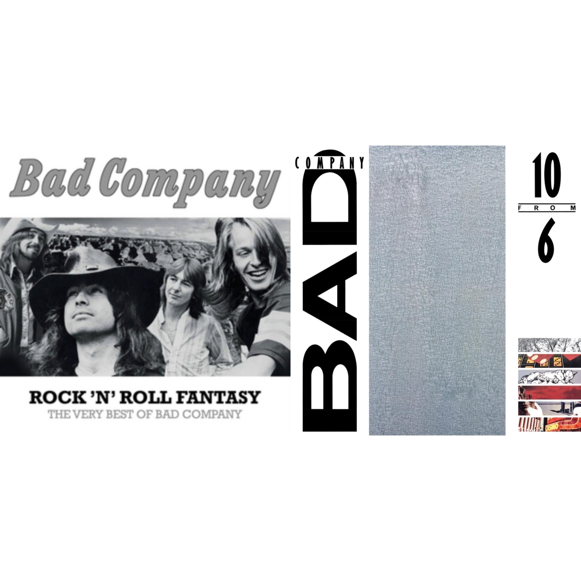 Bad Company - 10 From 6 (Translucent Milky Clear LP Vinyl) (Rocktober) & Rock N Roll Fantasy