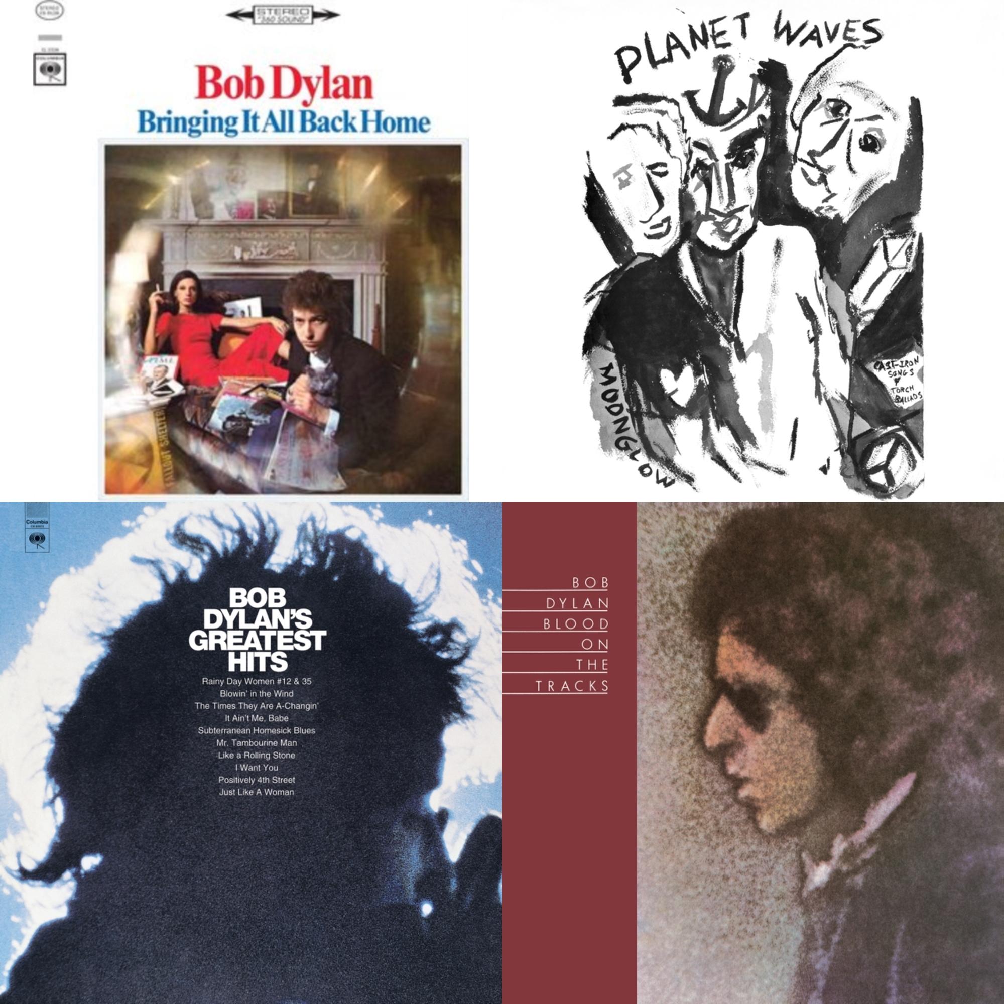 Bob Dylan - Planet Waves (150G LP Vinyl/Dl) & Blood On The Tracks (150G/Dl Insert) & Bringing It All Back Home & Greatest Hits (150G/Dl Card)