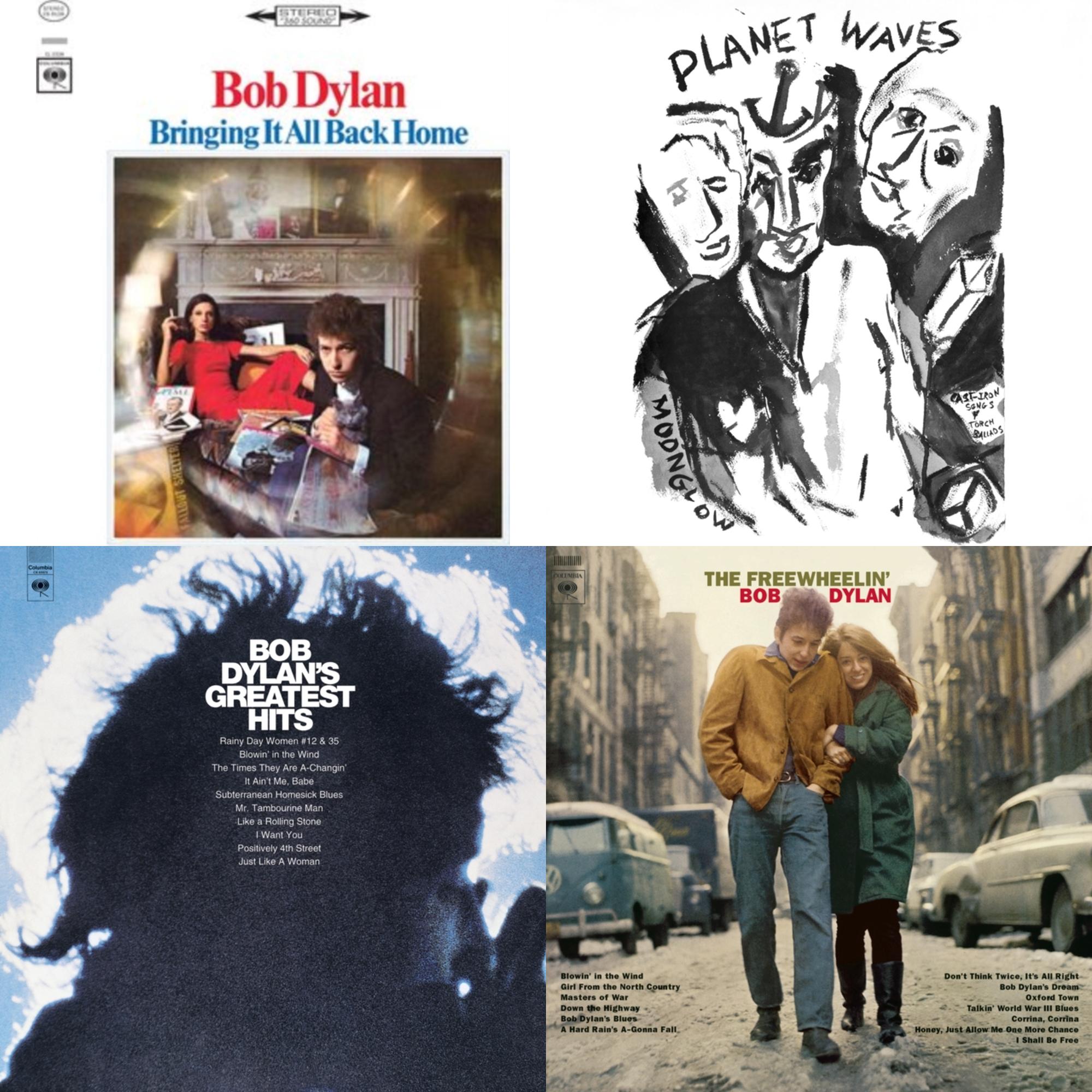 Planet Waves (150G LP Vinyl/Dl) & Bringing It All Back Home & Freewheelin Bob Dylan (140G/Dl Code) & Greatest Hits (150G/Dl Card)