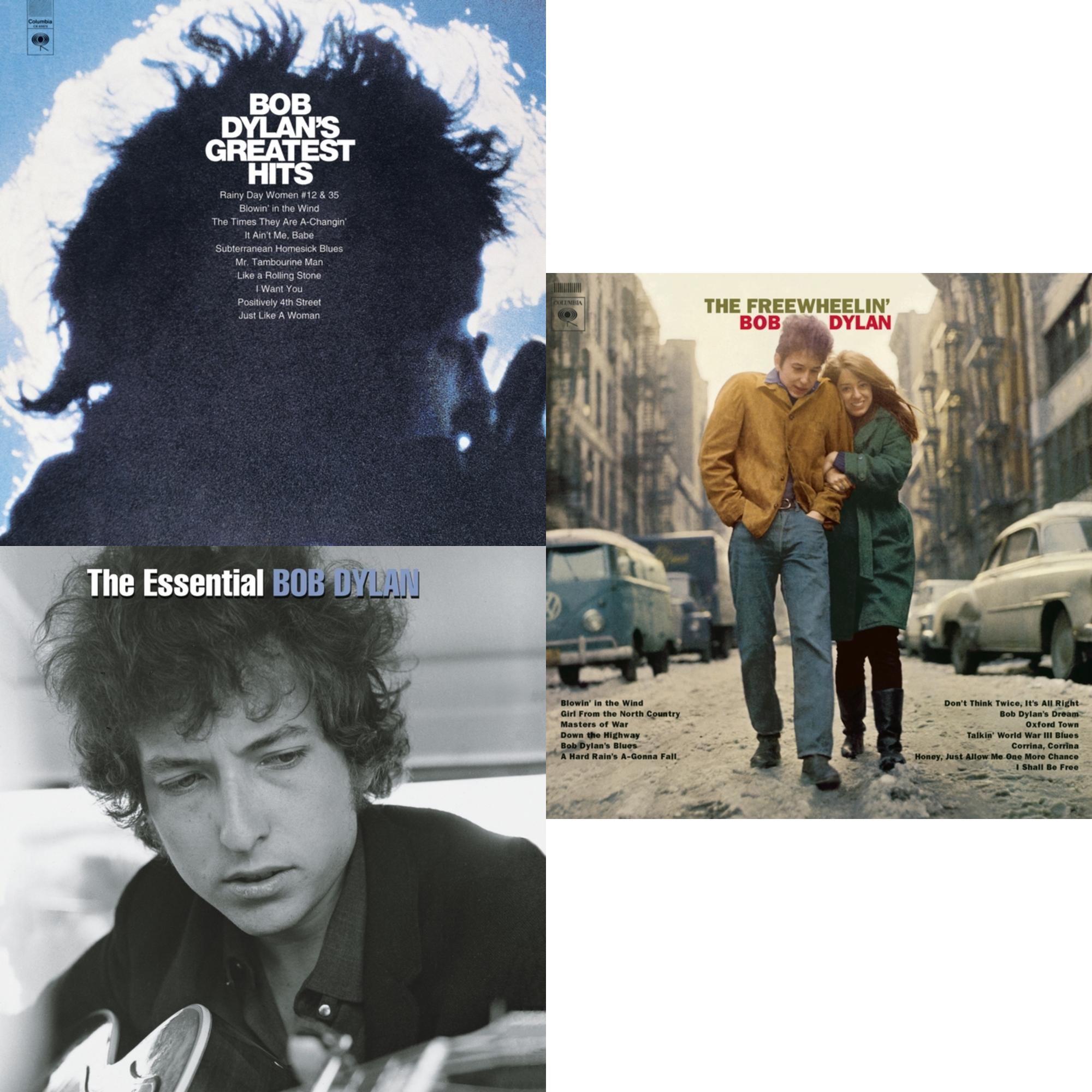 Essential Bob Dylan & Freewheelin Bob Dylan (140G/Dl Code) & Greatest Hits (150G/Dl Card)