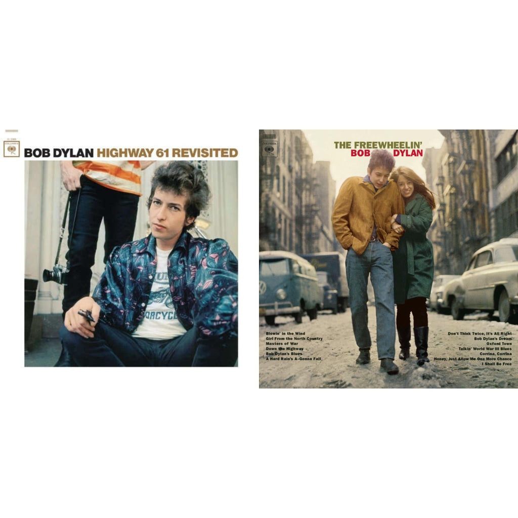 Bob Dylan - Highway 61 Revisited & Freewheelin Bob Dylan (140G/Dl Code) - LP Vinyl Bundle