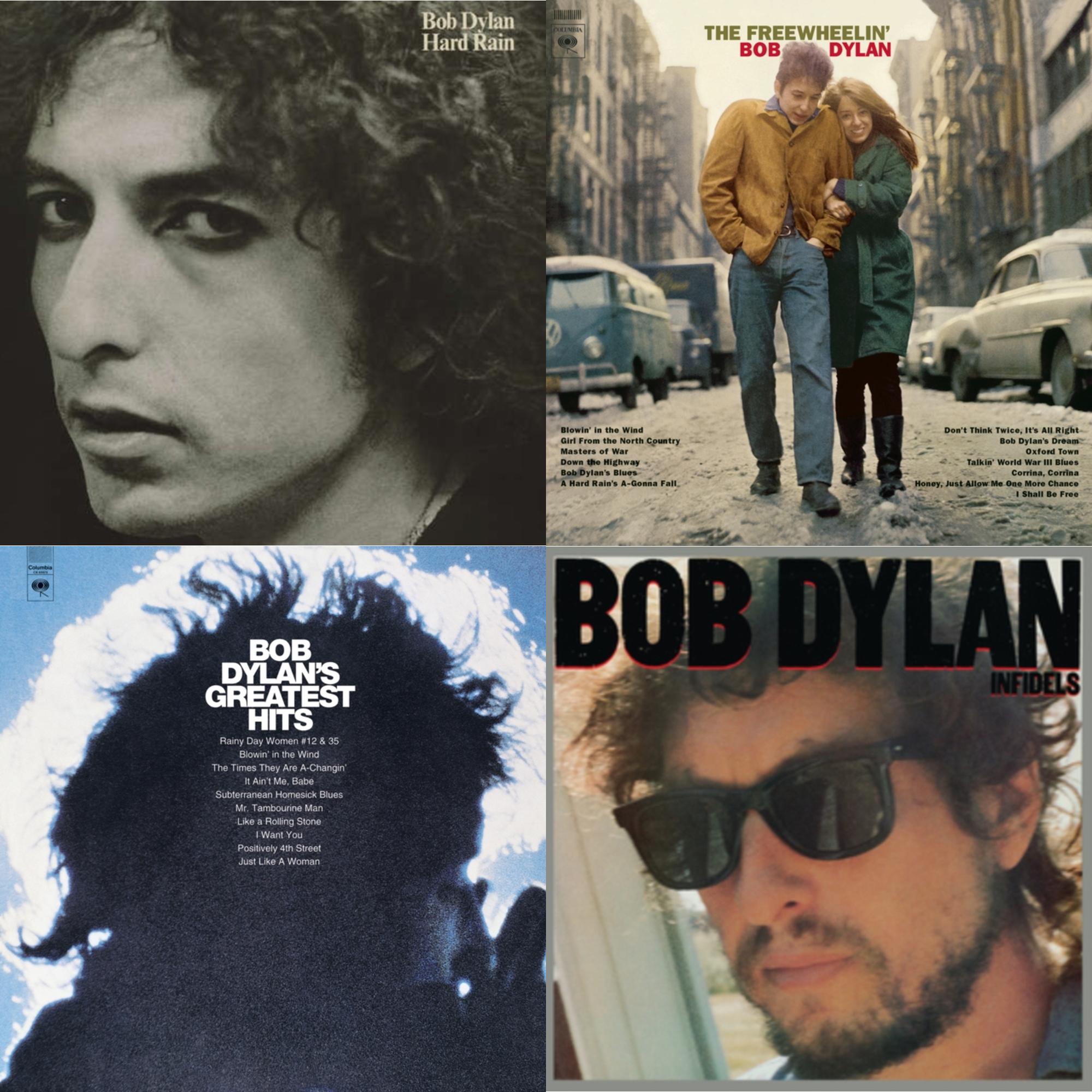 Infidels (150G/Dl Insert) & Hard Rain (150G/Dl Card) & Freewheelin Bob Dylan (140G/Dl Code) & Greatest Hits (150G/Dl Card)