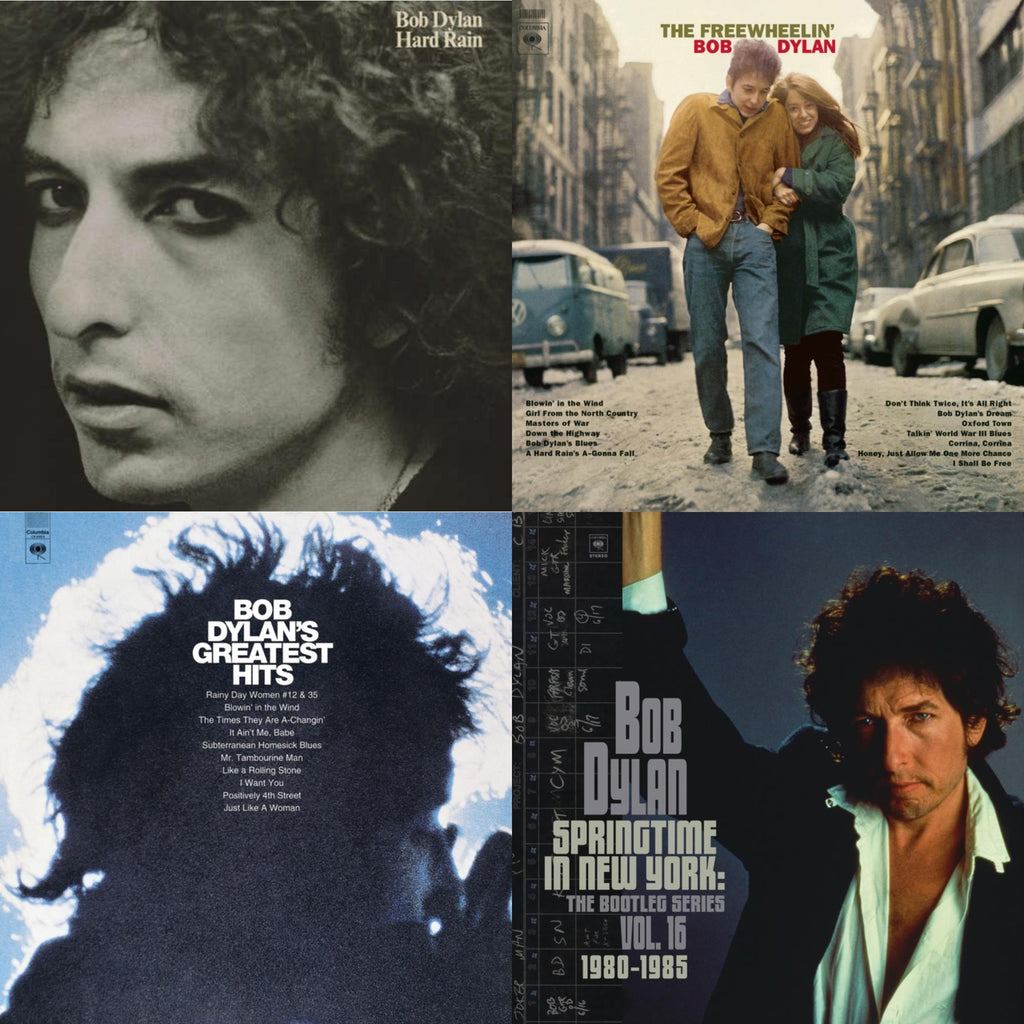 Springtime In New York: The Bootleg Series Vol. 16 (1980-1985) (2LP) & Hard Rain (150G/Dl Card) & Freewheelin Bob Dylan (140G/Dl Code) & Greatest Hits (150G/Dl Card)