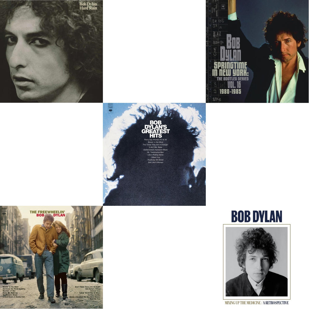 Springtime In New York: The Bootleg Series Vol. 16 (1980-1985) (2LP) & Mixing Up The Medicine & Hard Rain (150G/Dl Card) & Freewheelin Bob Dylan (140G/Dl Code) & Greatest Hits (150G/Dl Card)