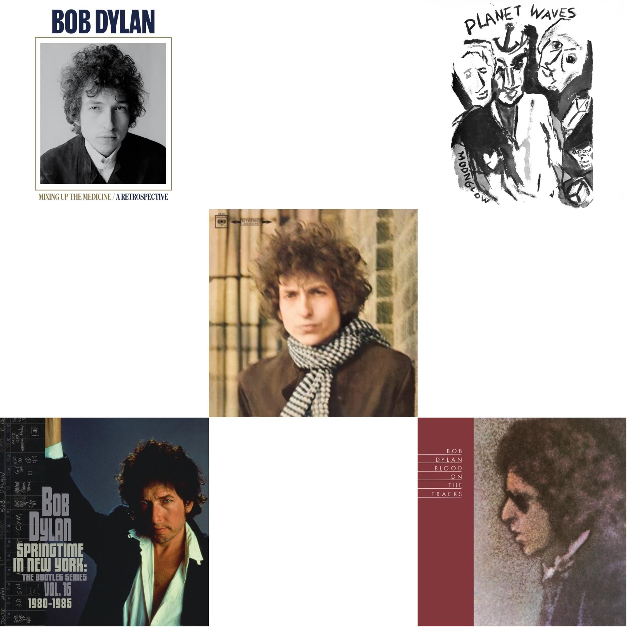Planet Waves (150G LP Vinyl/Dl) & Blood On The Tracks (150G/Dl Insert) & Springtime In New York: The Bootleg Series Vol. 16 (1980-1985) (2LP) & Blonde On Blonde & Mixing Up The Medicine