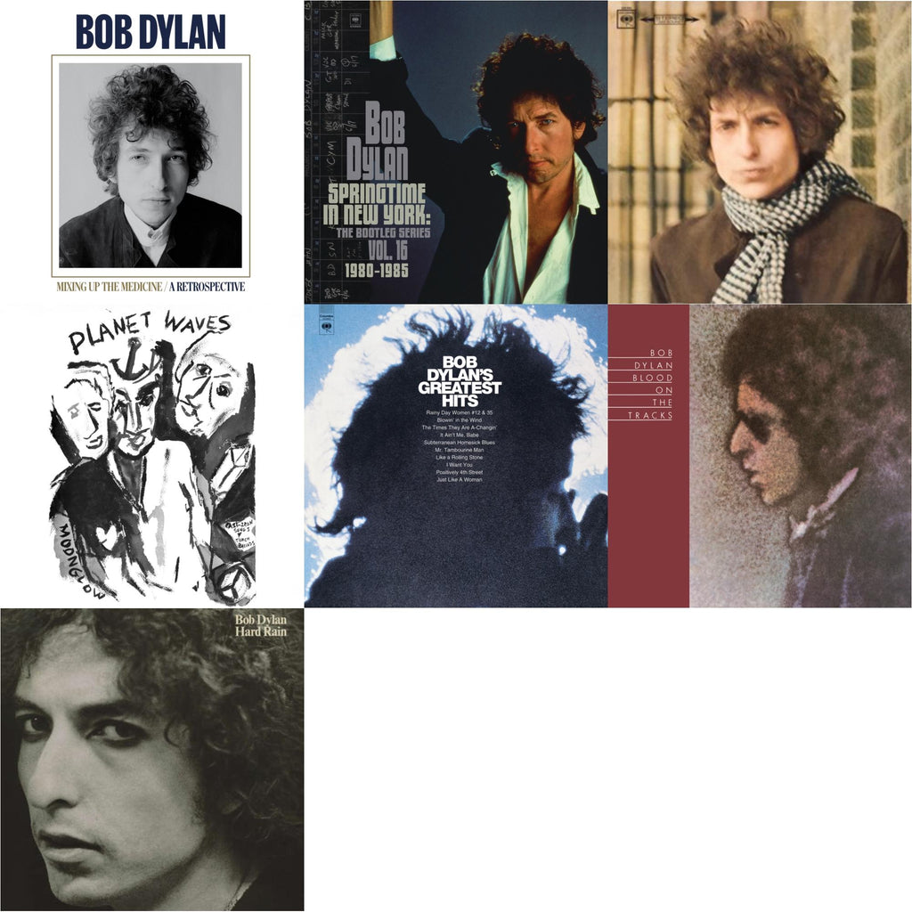 Planet Waves (150G LP Vinyl/Dl) & Blood On The Tracks (150G/Dl Insert) & Springtime In New York: The Bootleg Series Vol. 16 (1980-1985) (2LP) & Blonde On Blonde & Mixing Up The Medicine & Hard Rain (150G/Dl Card) & Greatest Hits (150G/Dl Card)