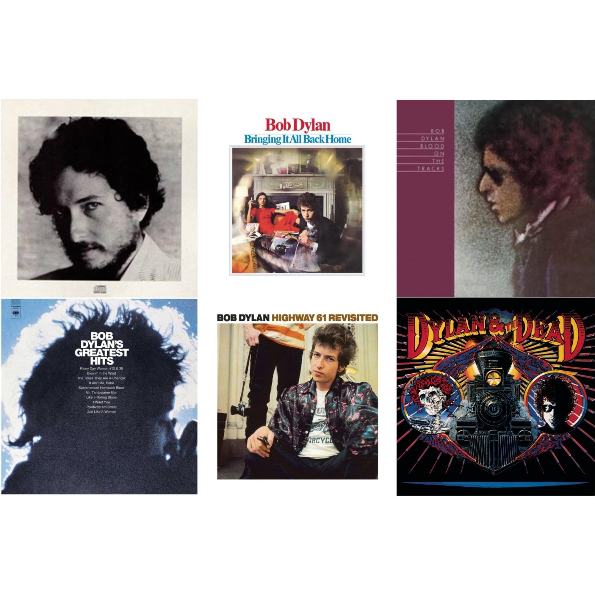 Greatest Hits Vol.1 & Blood On The Tracks & Highway 61 Revisited & Bringing It All Back Home & New Morning & Dylan & The Dead