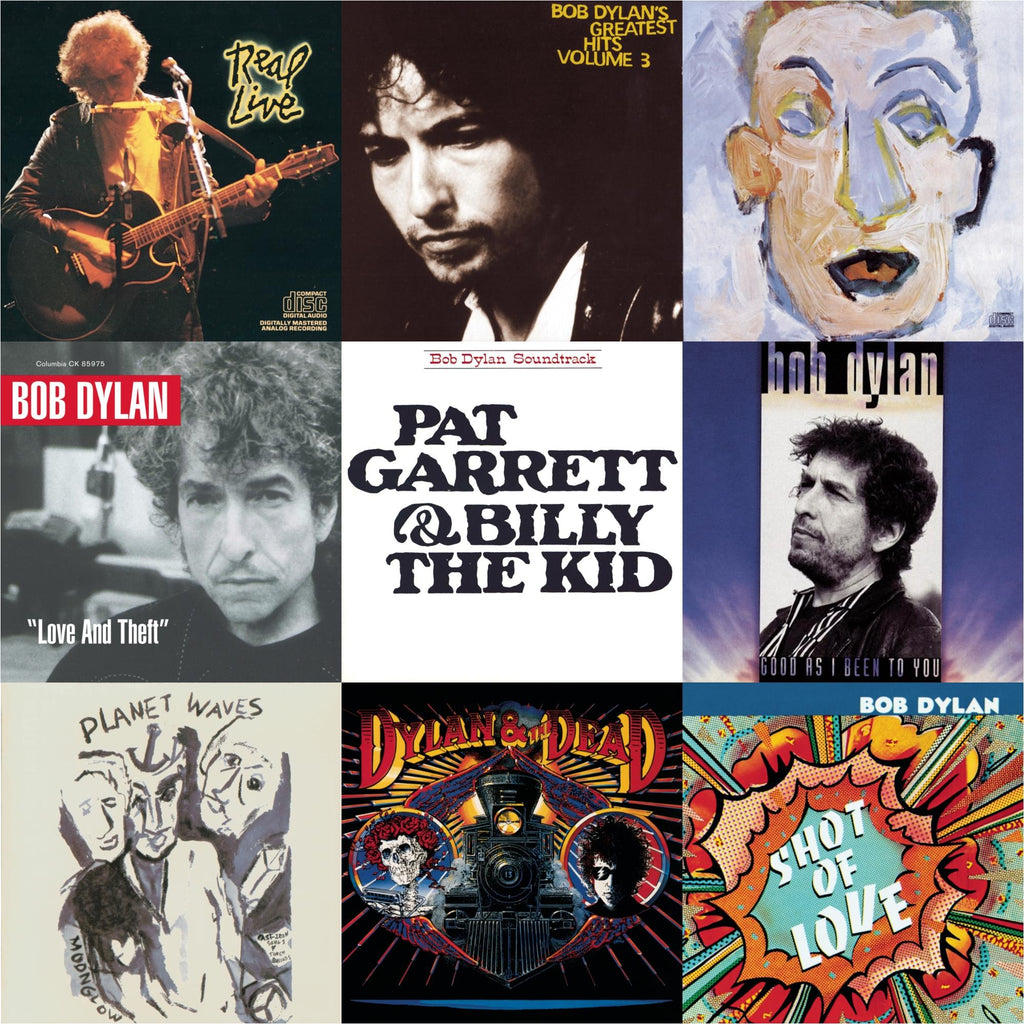 Shot Of Love & Pat Garrett & Billy The Kid & Good As I Been To You & Real Live & Greatest Hits Vol.3 & Planet Waves & Self Portrait & Dylan & The Dead & Love & Theft