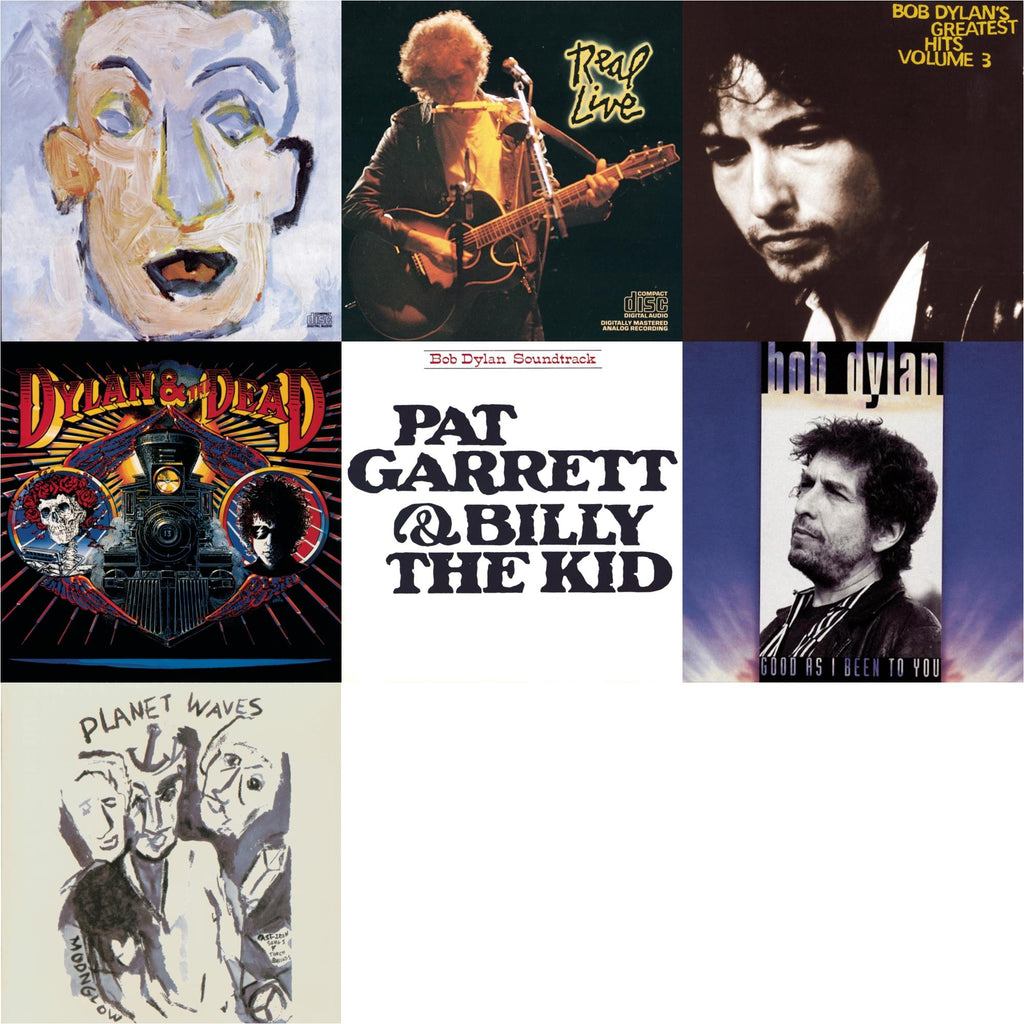 Pat Garrett & Billy The Kid & Good As I Been To You & Real Live & Greatest Hits Vol.3 & Planet Waves & Self Portrait & Dylan & The Dead