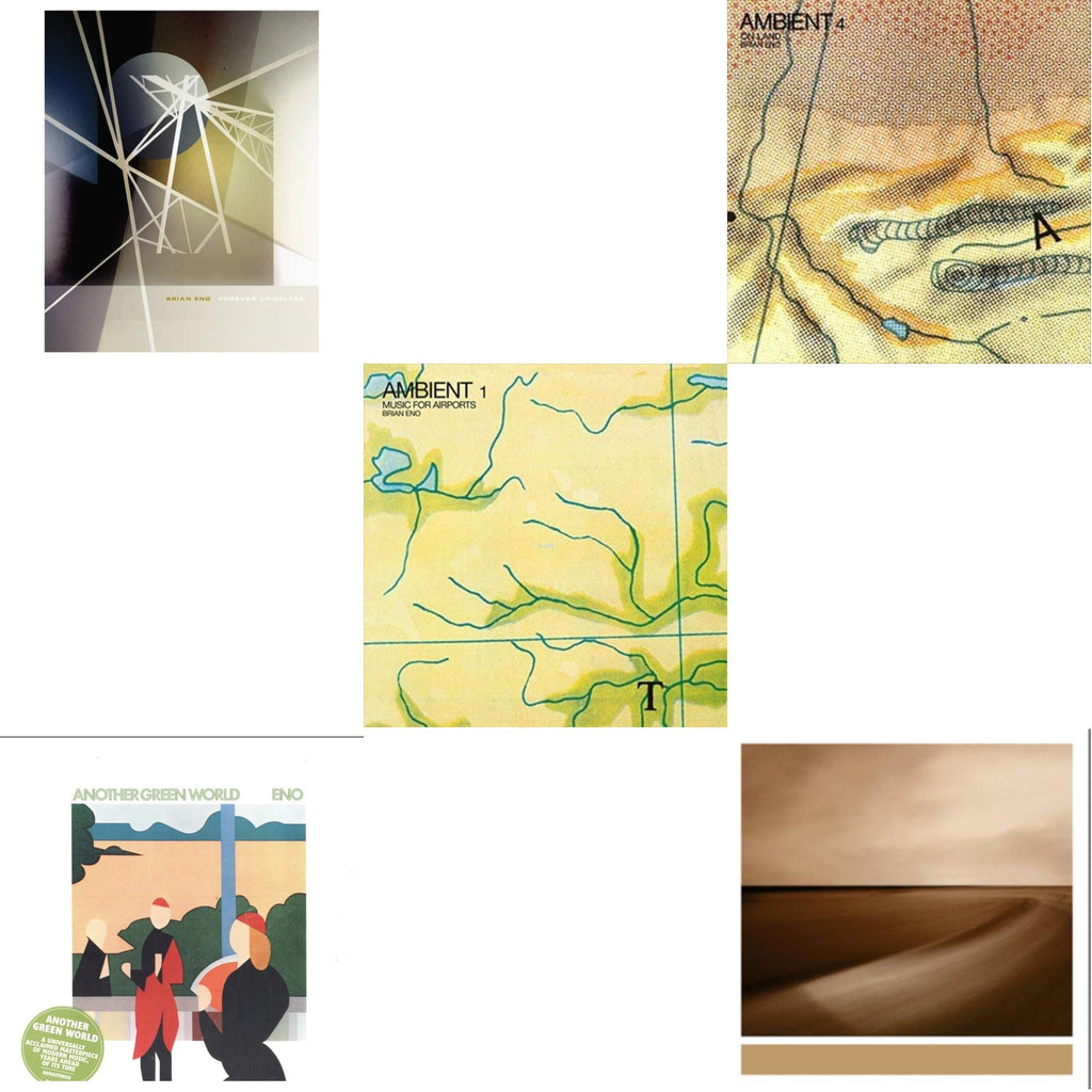 Forever Voiceless (Crystal Clear LP Vinyl) & Another Green World (140G/2017 Master) & Ambient 1: Music For Airports & Ambient 4: On Land & Small Craft On A Milk Sea (2LP/Dl Card)