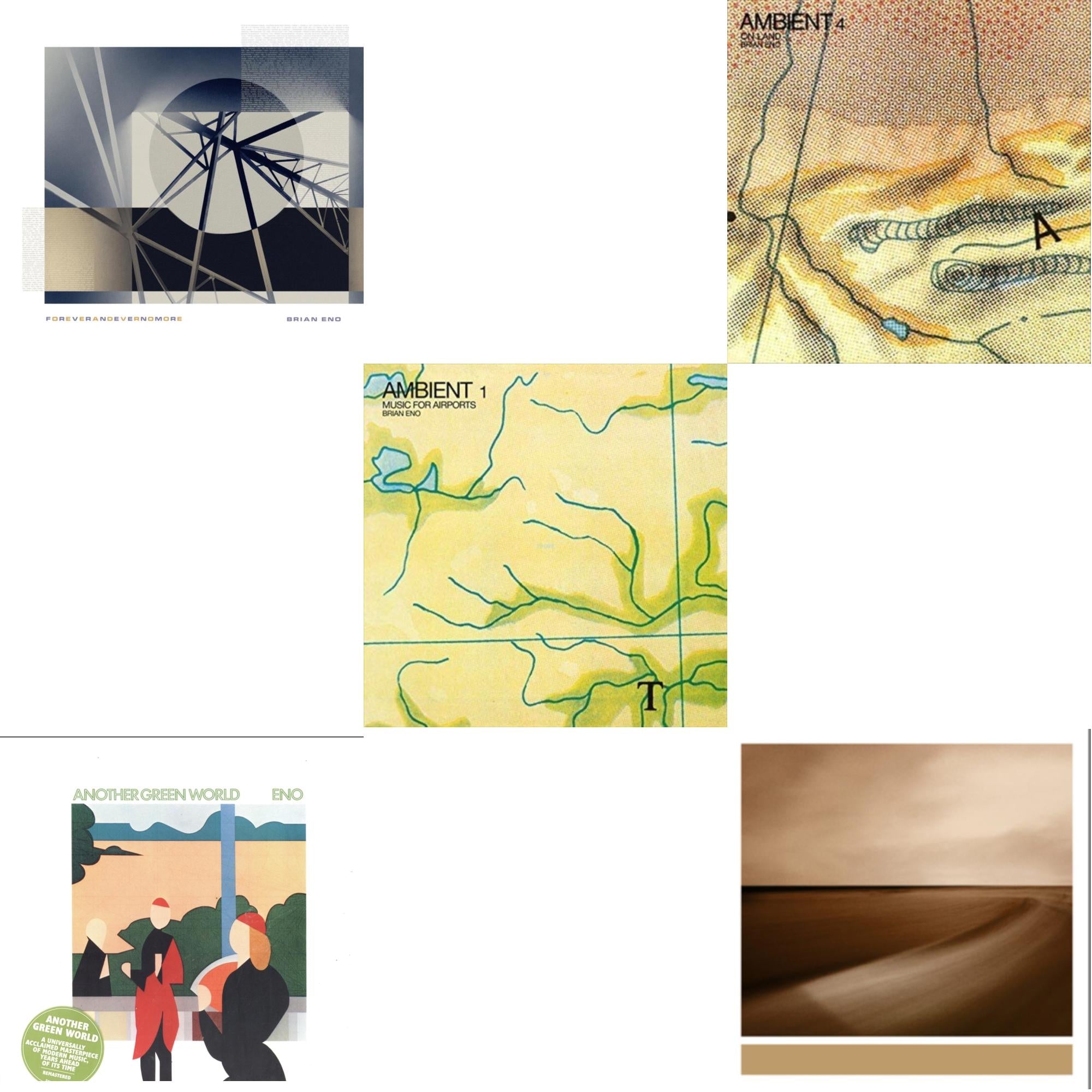 Foreverandevernomore & Another Green World (140G/2017 Master) & Ambient 1: Music For Airports & Ambient 4: On Land & Small Craft On A Milk Sea (2LP/Dl Card)