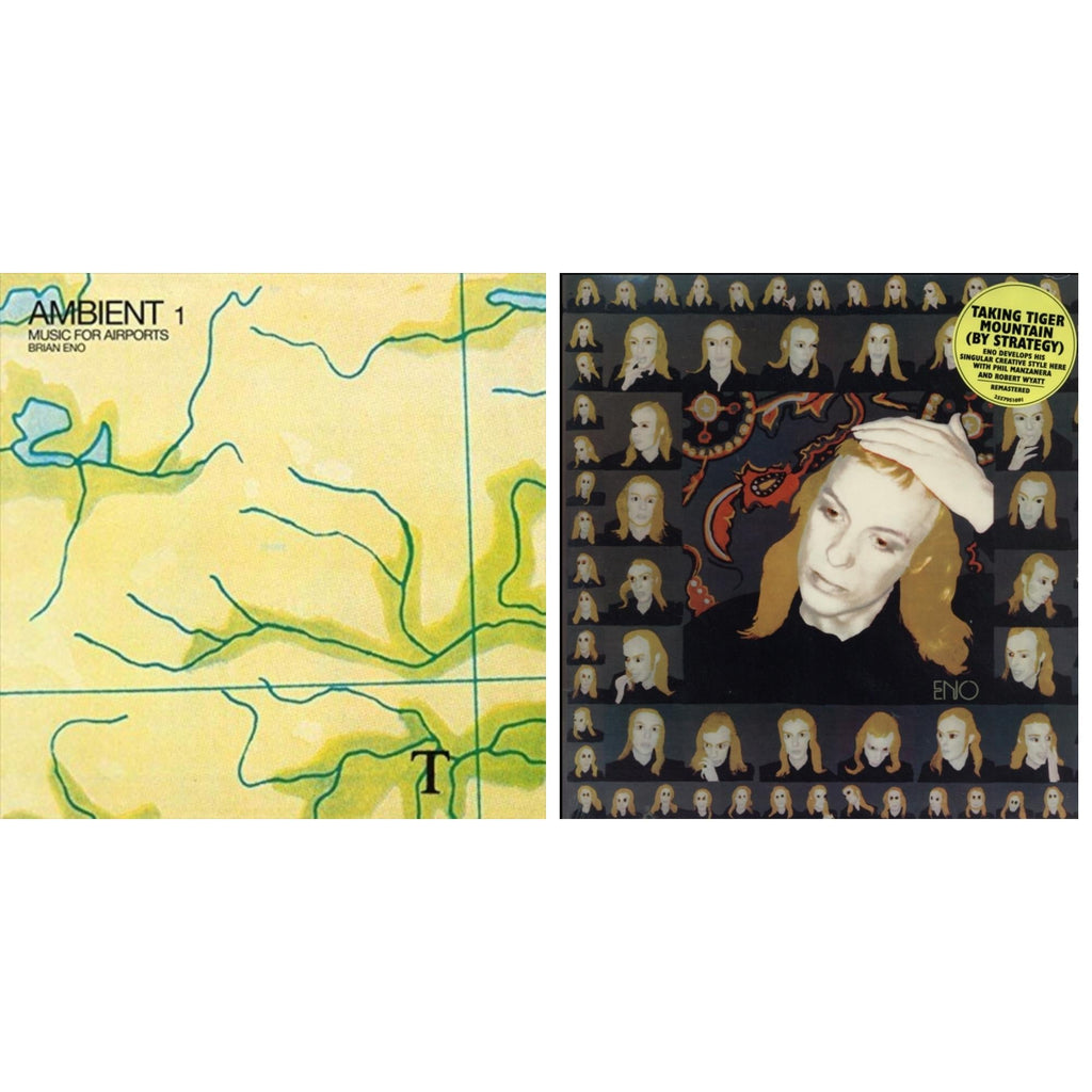 Brian Eno - Taking Tiger Mountain (By Strategy) (140G/2017 Master) & Ambient 1: Music For Airports - LP Vinyl Bundle