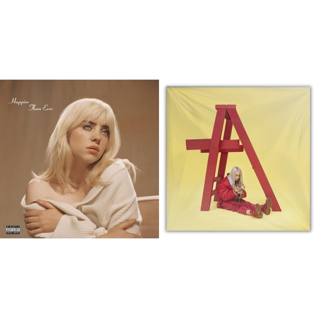 Billie Eilish - Happier Than Ever (X) (2LP) & Billie Eilish - Dont Smile At Me (Black LP Vinyl)