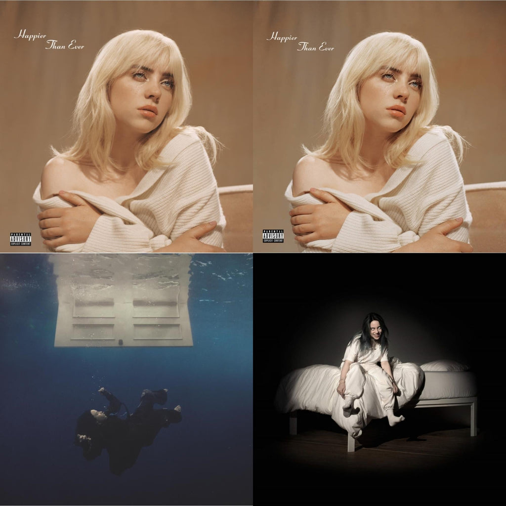 Happier Than Ever (X) (2LP) & Happier Than Ever (2LP/Recycled Vinyl/Rainbow Foil Jacket) (Rsd) & Hit Me Hard & Soft (Recycled Black LP Vinyl) & When We All Fall Asleep, Where Do We Go? (Pale Yellow LP Vinyl)