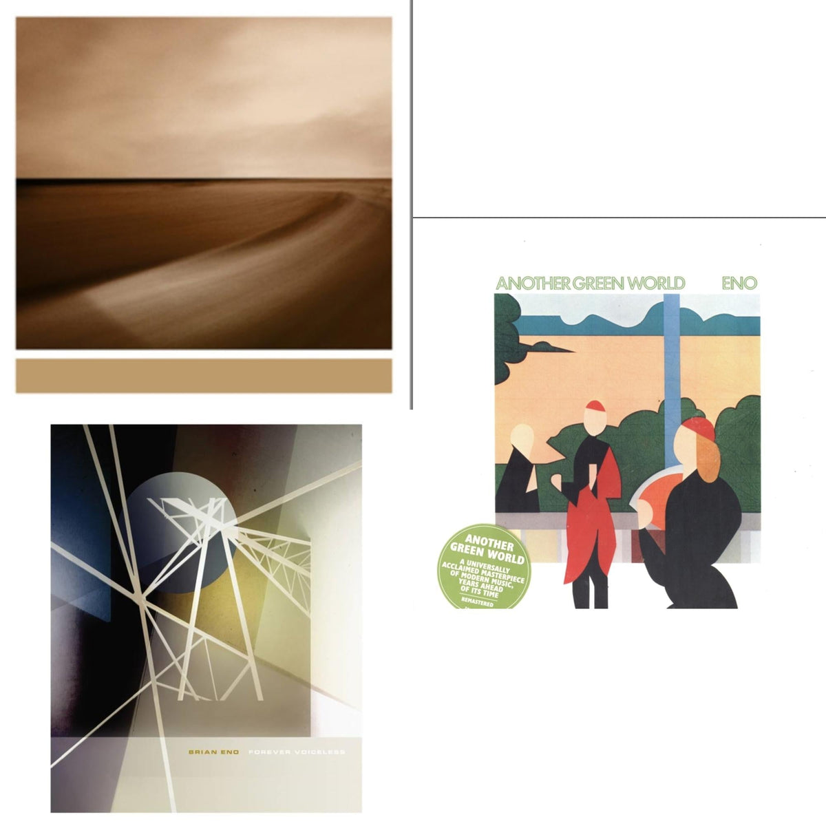 Forever Voiceless (Crystal Clear LP Vinyl) & Another Green World (140G/2017 Master) & Small Craft On A Milk Sea (2LP/Dl Card)
