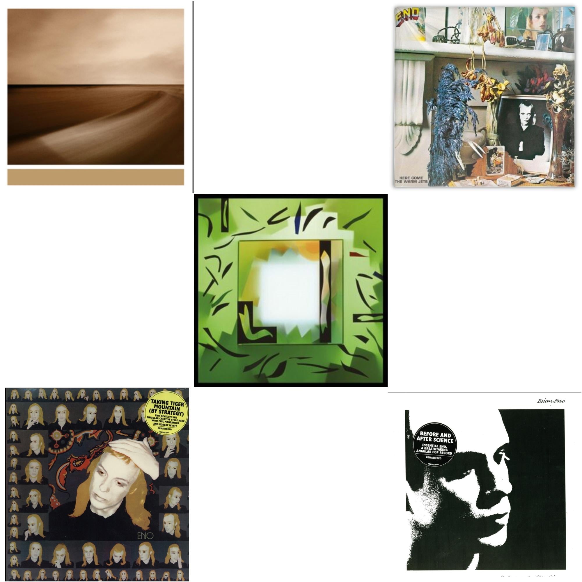 Brian Eno - Small Craft On A Milk Sea (2LP/Dl Card) & Taking Tiger Mountain (By Strategy) (140G/2017 Master) & Shutov Assembly (2LP/Gatefold/Dl) & Here Come The Warm Jets (140G/2017 Master) & Before And After Science (140G/2017 Master)