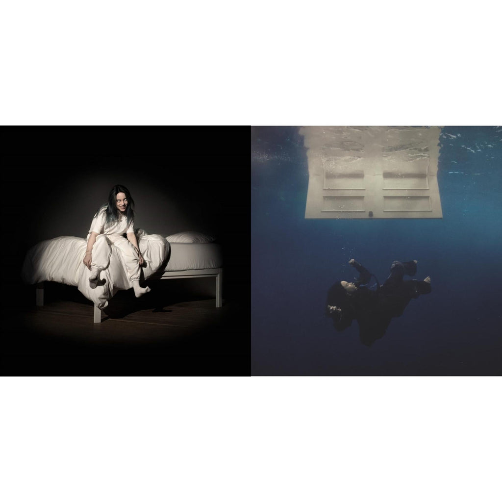 Billie Eilish - When We All Fall Asleep, Where Do We Go? (Pale Yellow LP Vinyl) & Hit Me Hard & Soft (Recycled Black LP Vinyl)