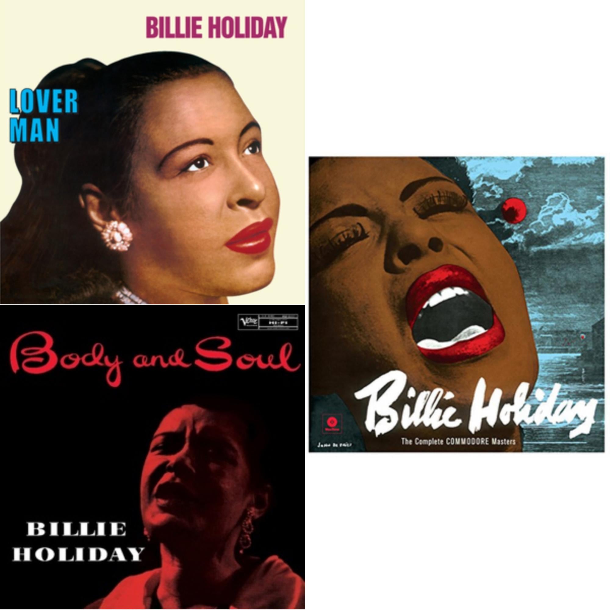 Billie Holiday - Body & Soul (Verve Acoustic Sounds Series) & Lover Man & Complete Commodore Masters - LP Vinyl Bundle
