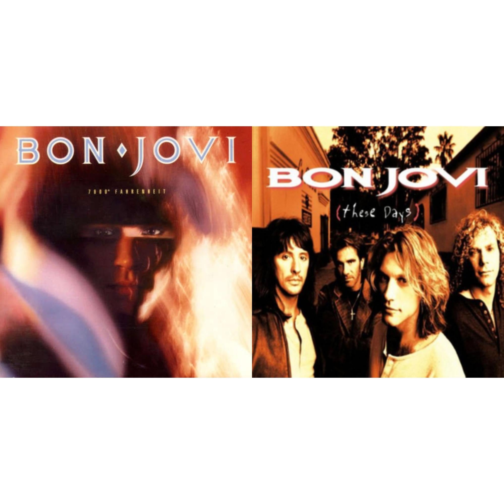 Bon Jovi - 7800º Fahrenheit (180G) & These Days (180G) - LP Vinyl Bundle