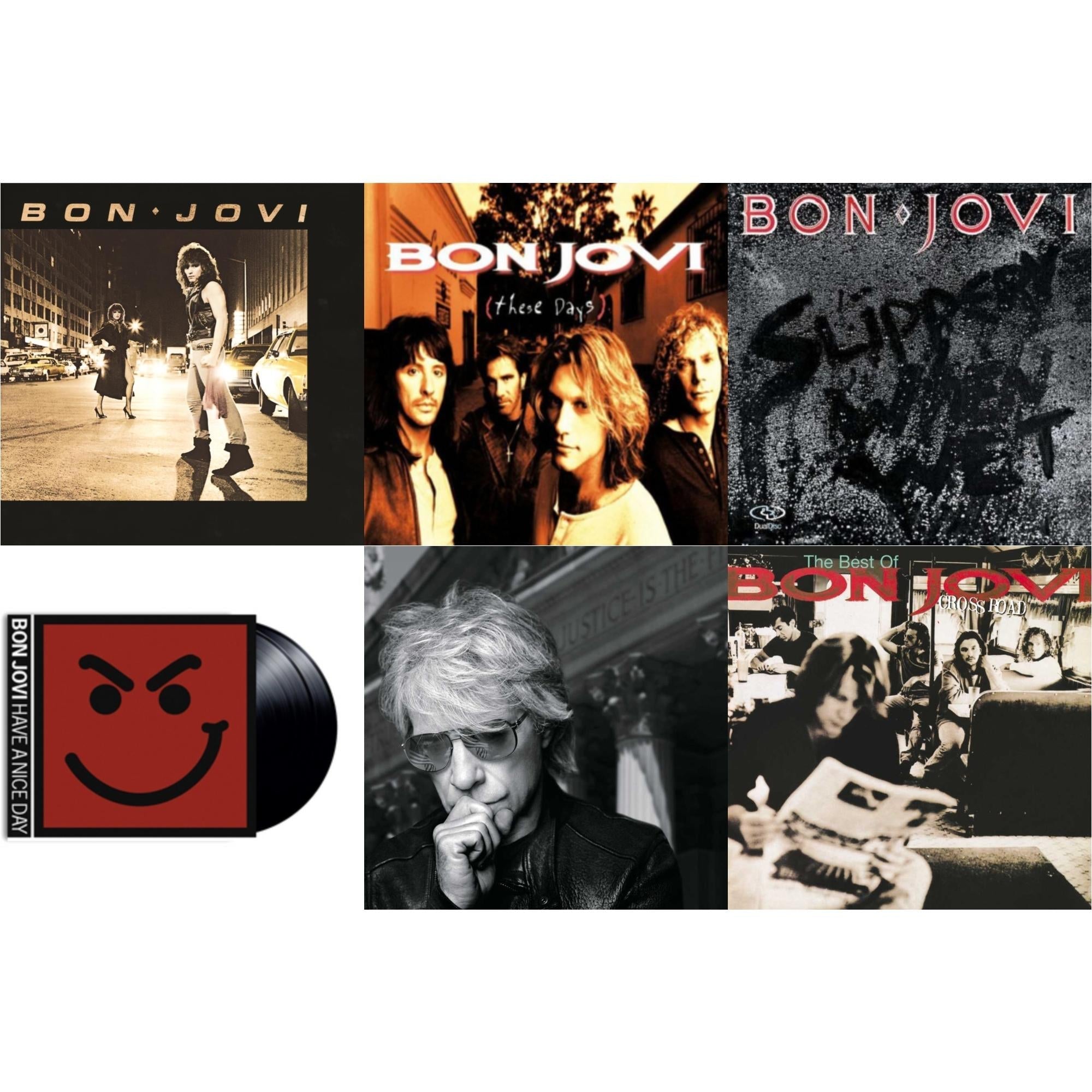 Cross Road (2LP) & 2020 (2LP/Gold Vinyl) & Bon Jovi (180G) & Slippery When Wet (180G) & These Days (180G) & Have A Niceday (180G)