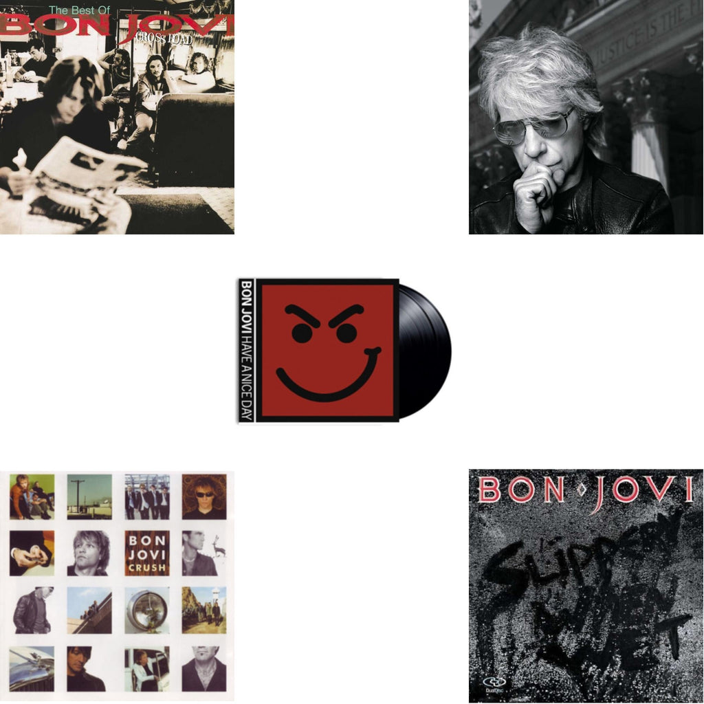 Cross Road (2LP) & 2020 (2LP/Gold Vinyl) & Slippery When Wet (180G) & Crush (180G) & Have A Niceday (180G)
