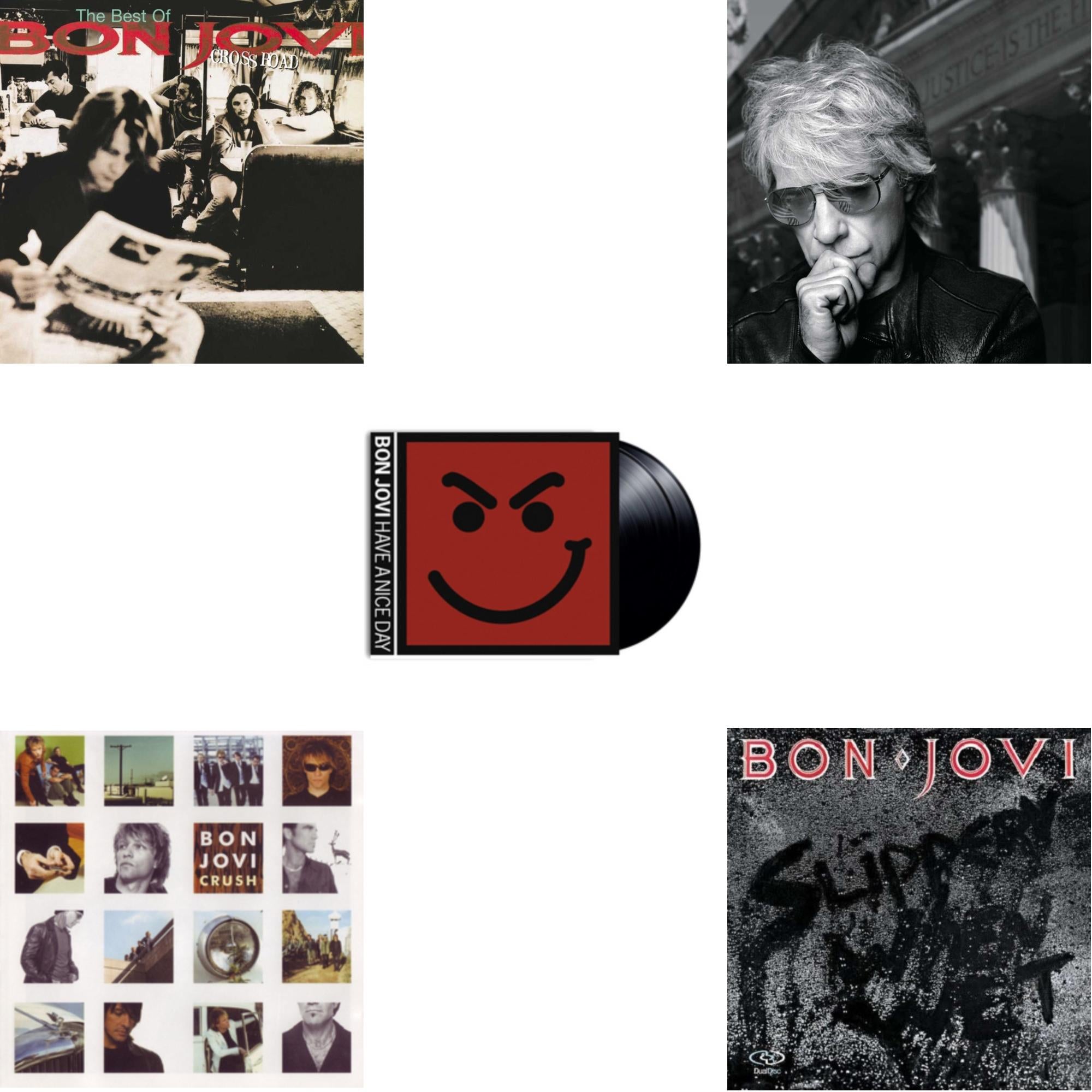 Cross Road (2LP) & 2020 (2LP/Gold Vinyl) & Slippery When Wet (180G) & Crush (180G) & Have A Niceday (180G)