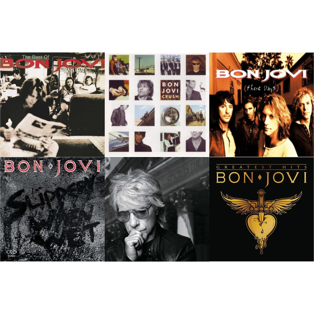Greatest Hits (2LP) & Cross Road (2LP) & 2020 (2LP/Gold Vinyl) & Slippery When Wet (180G) & These Days (180G) & Crush (180G)