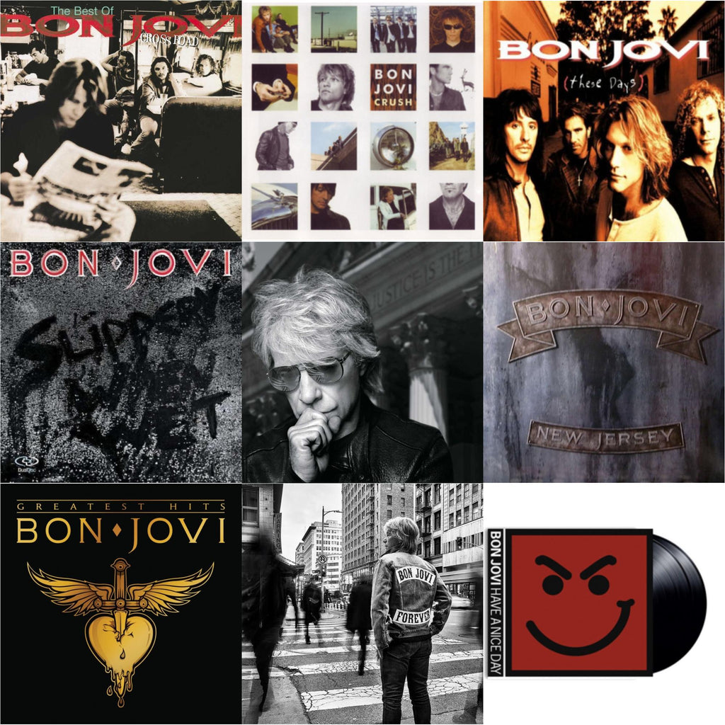 Forever & Greatest Hits (2LP) & Cross Road (2LP) & 2020 (2LP/Gold Vinyl) & Slippery When Wet (180G) & New Jersey (180G) & These Days (180G) & Crush (180G) & Have A Niceday (180G)